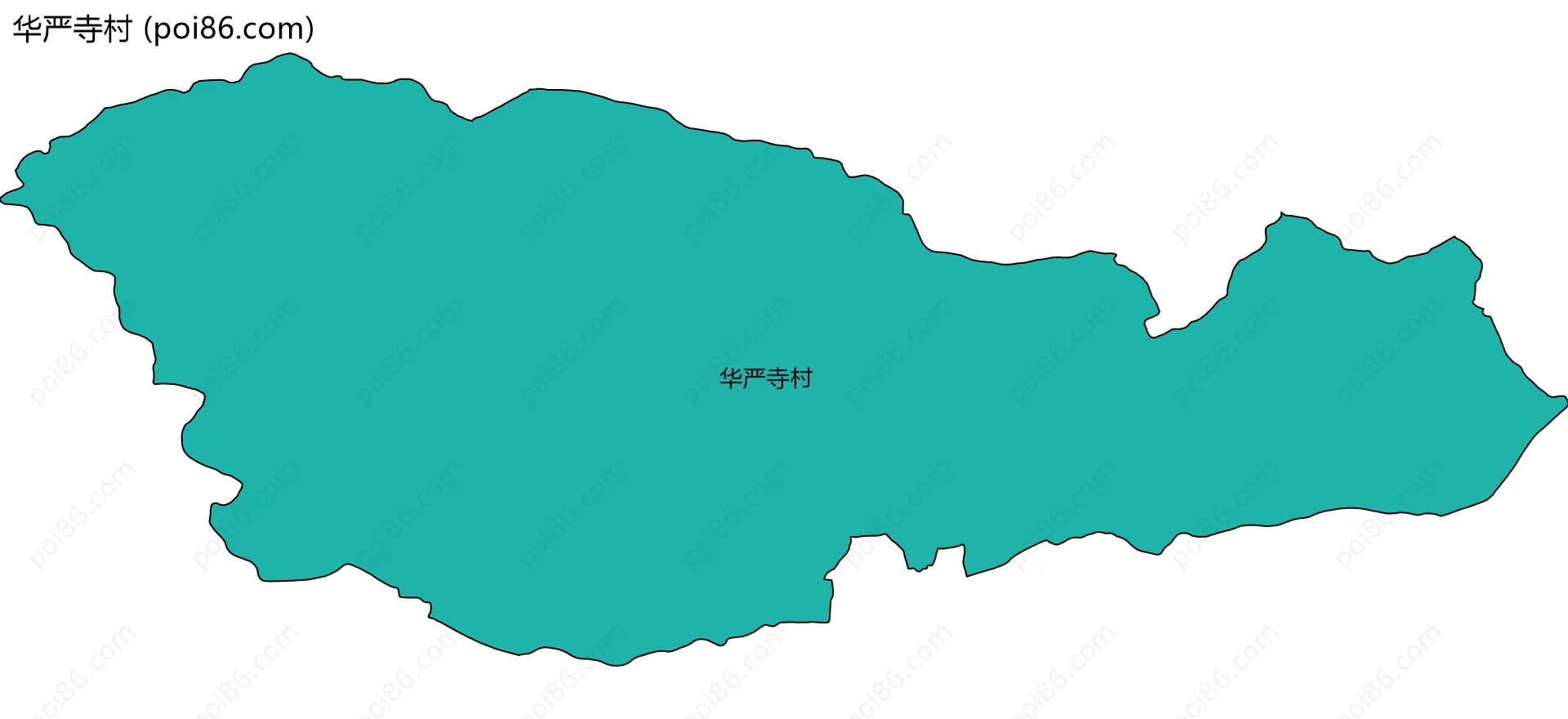 华严寺村边界地图