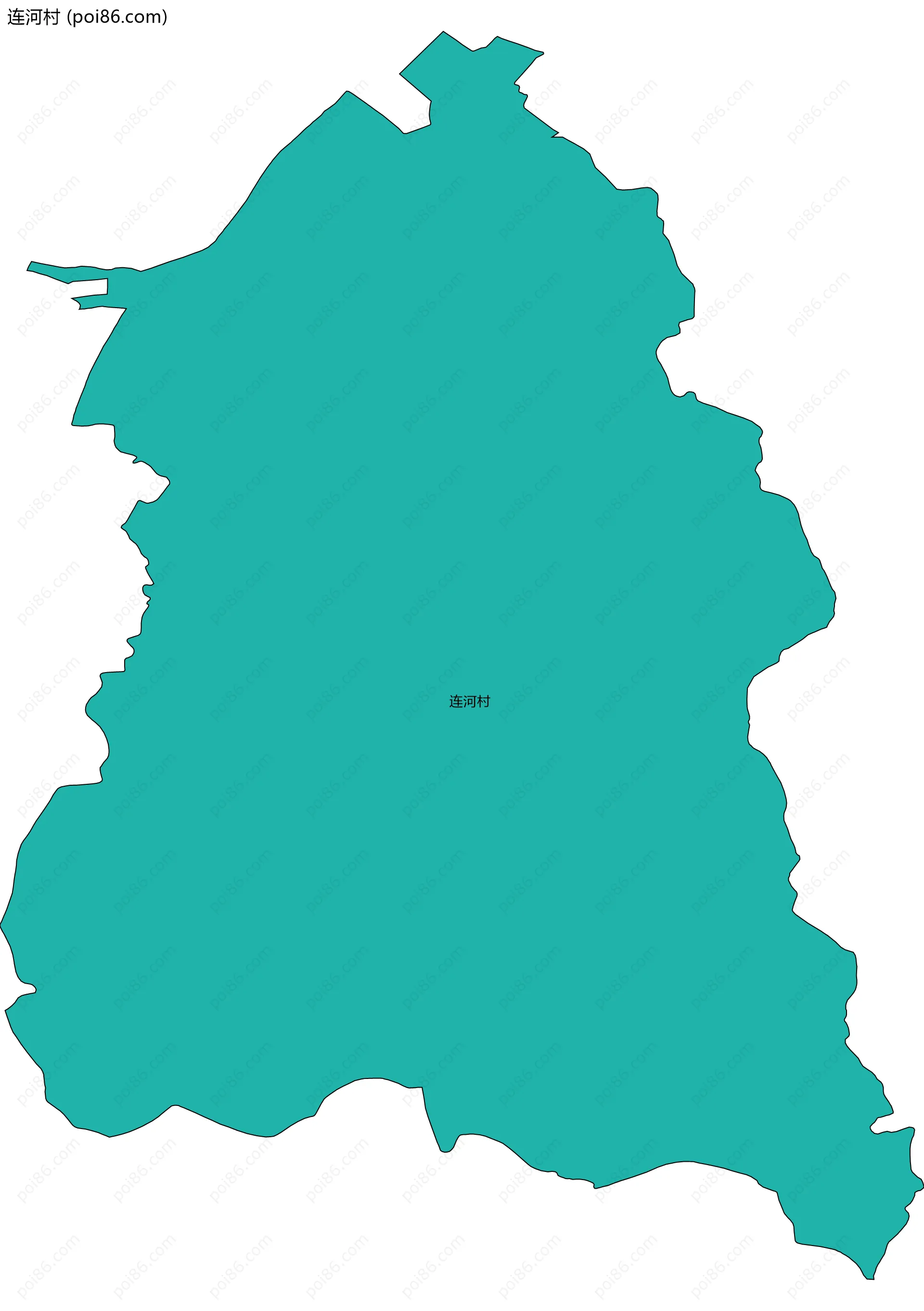 连河村边界地图