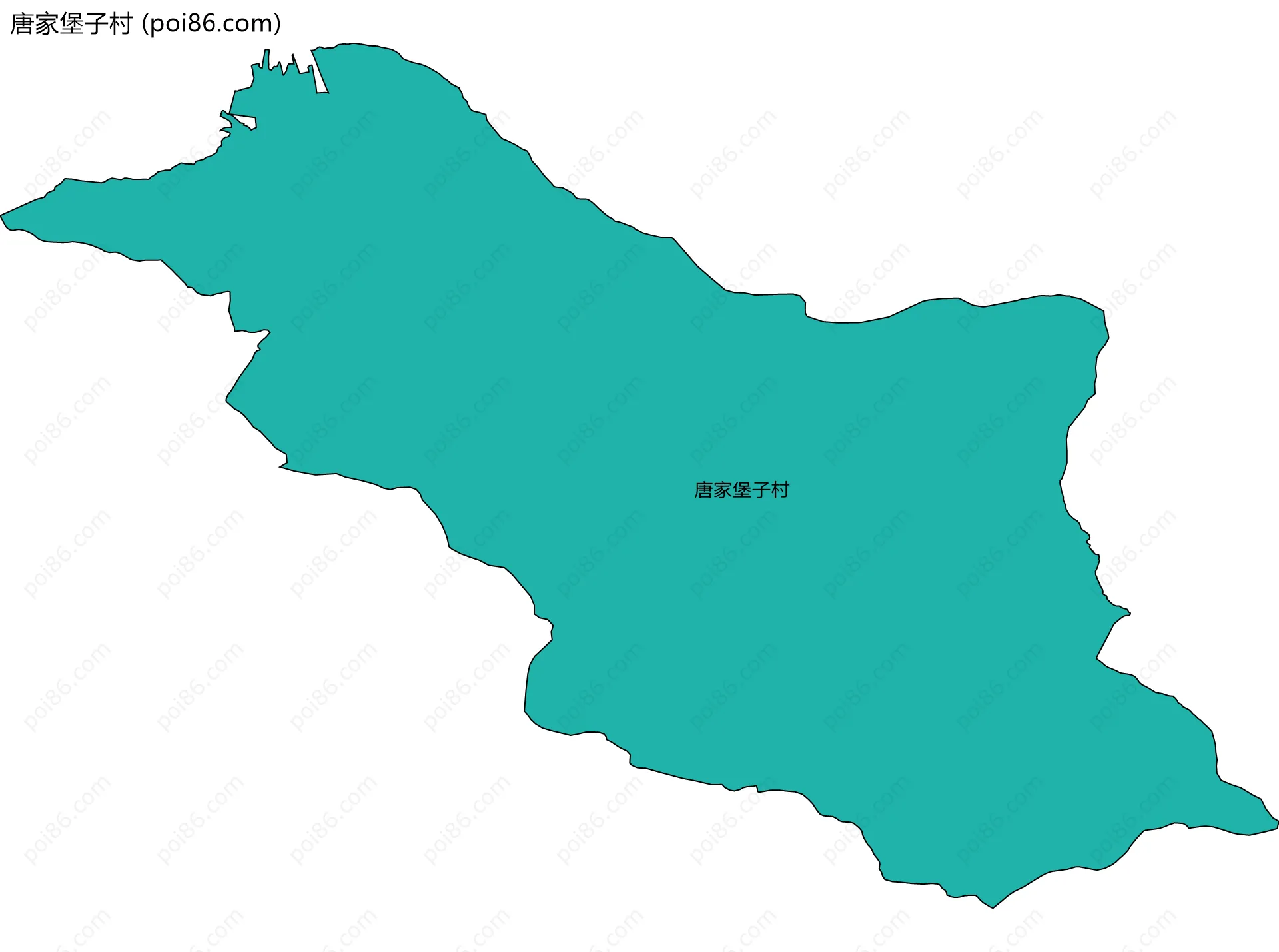 唐家堡子村边界地图