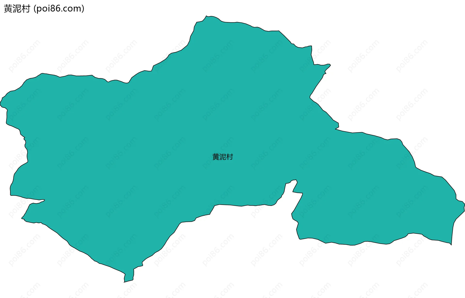 黄泥村边界地图