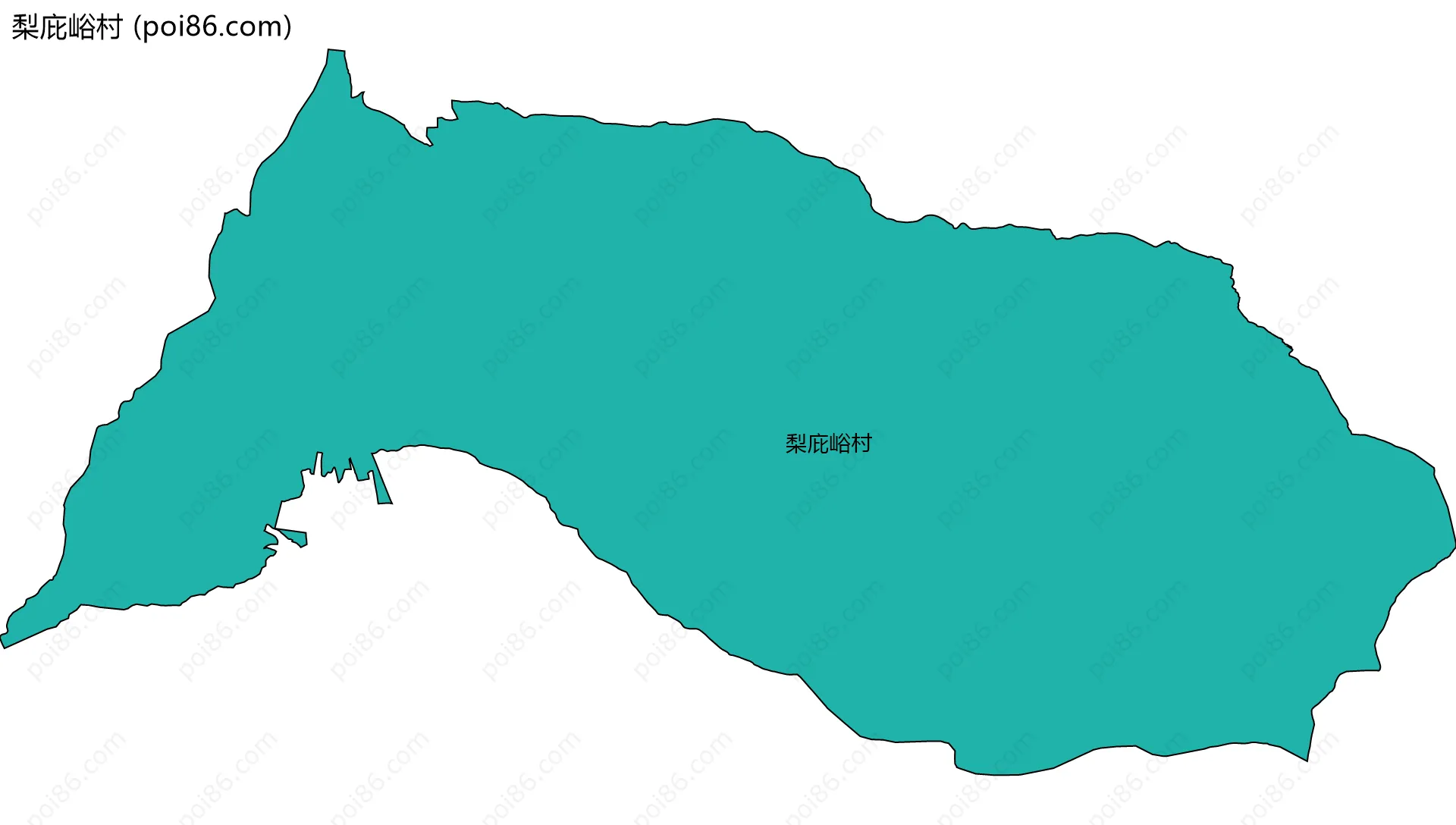 梨庇峪村边界地图