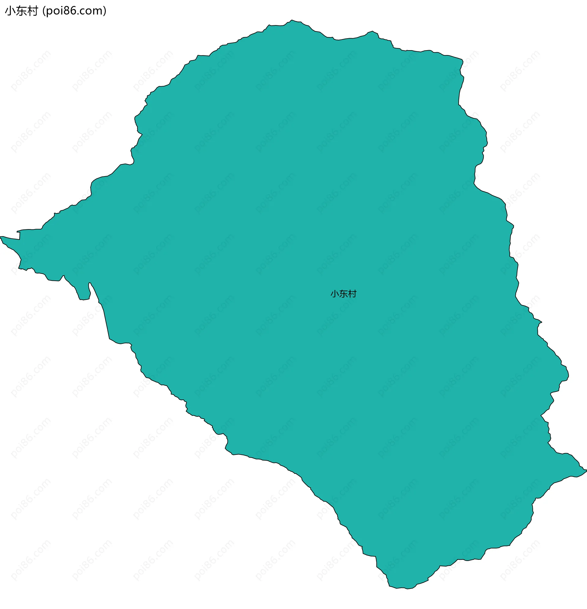 小东村边界地图
