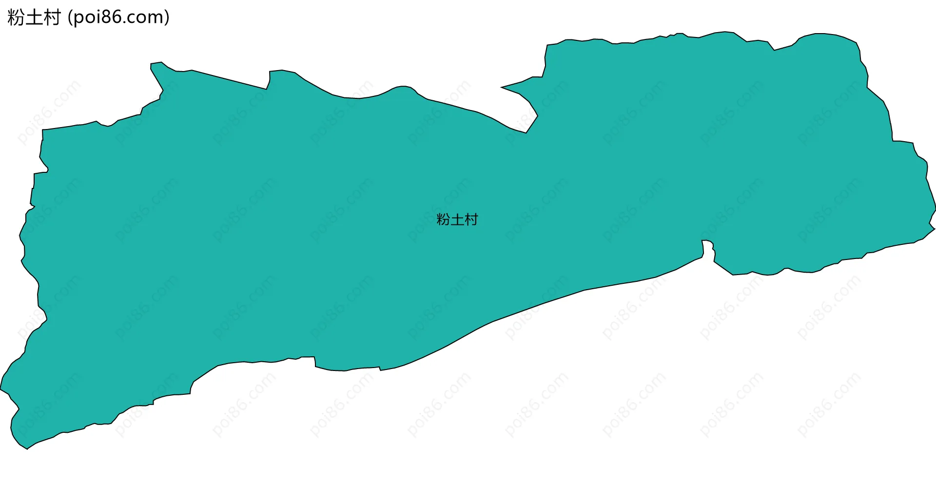 粉土村边界地图