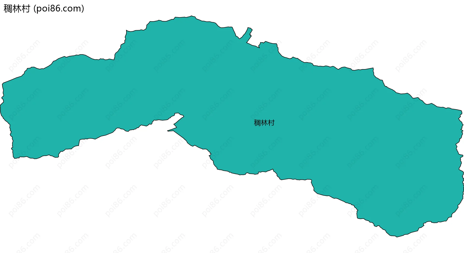 稠林村边界地图