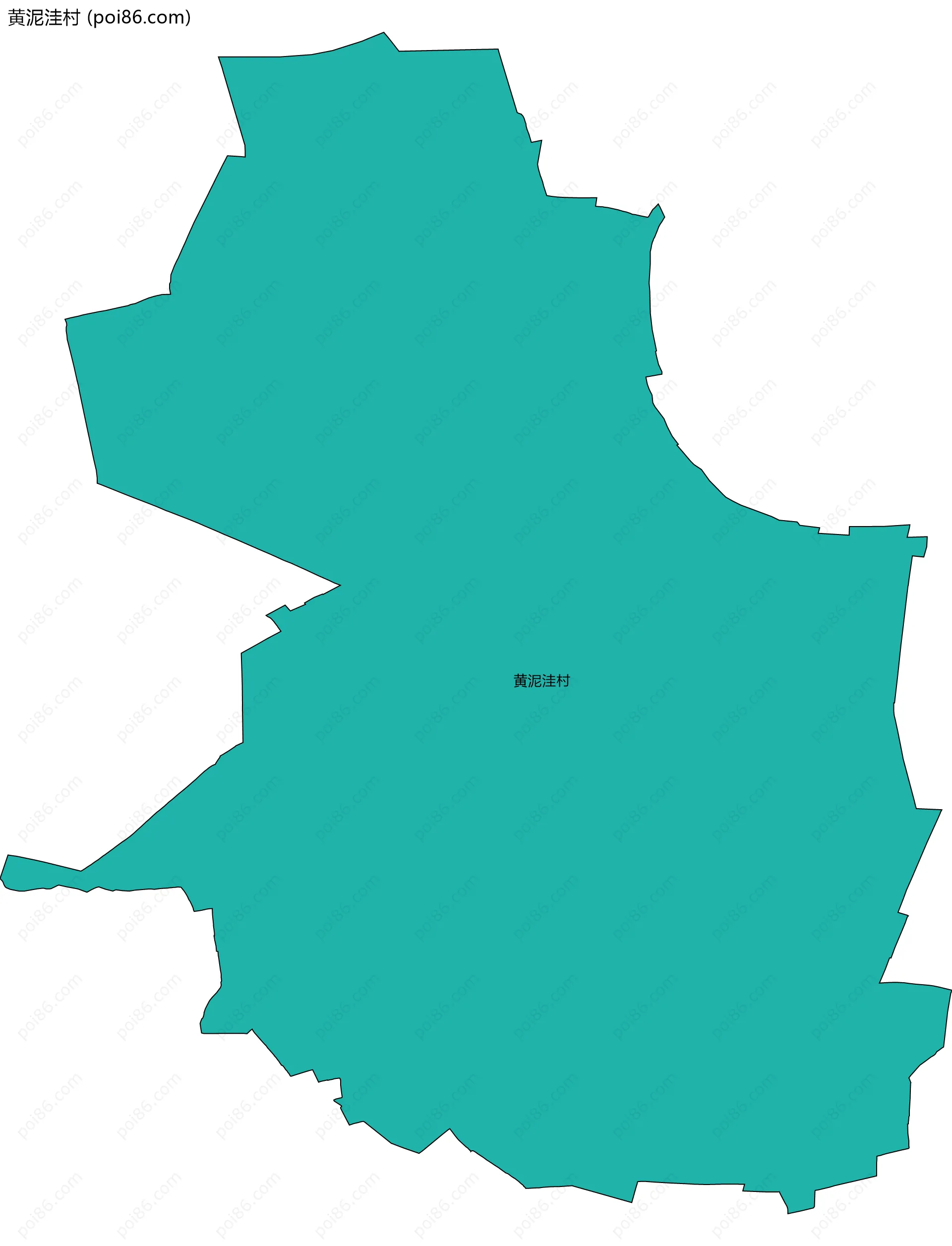 黄泥洼村边界地图