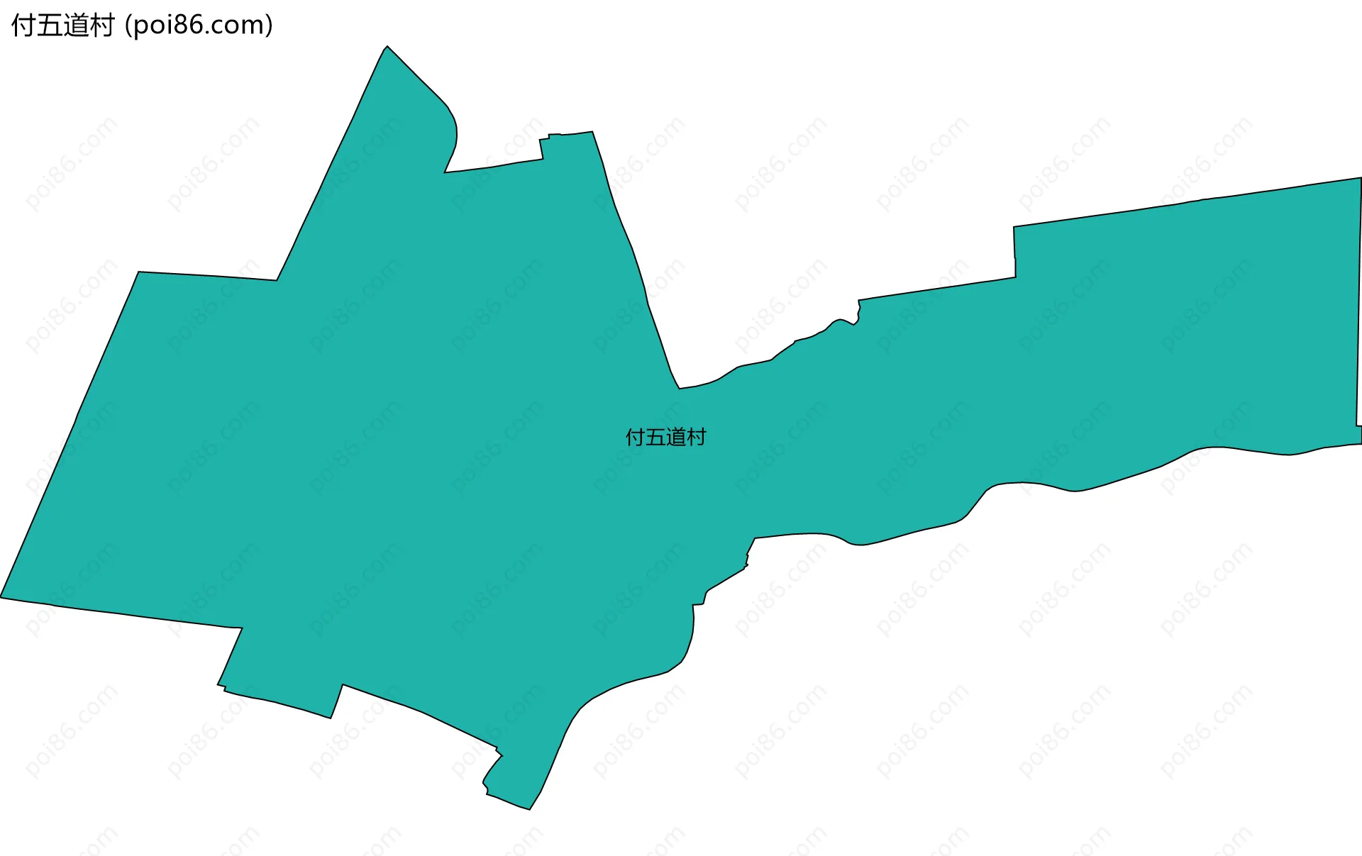付五道村边界地图