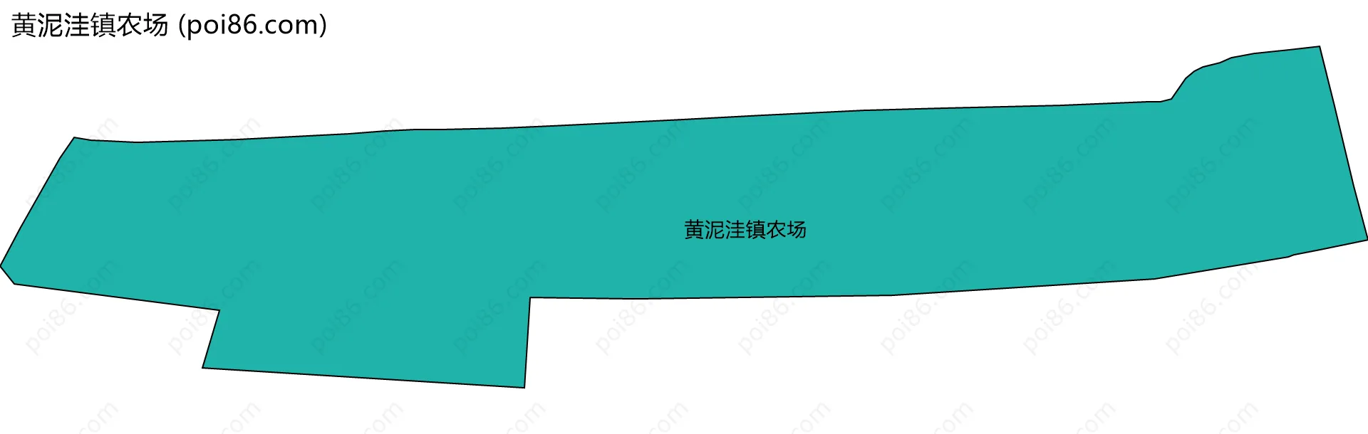 黄泥洼镇农场边界地图