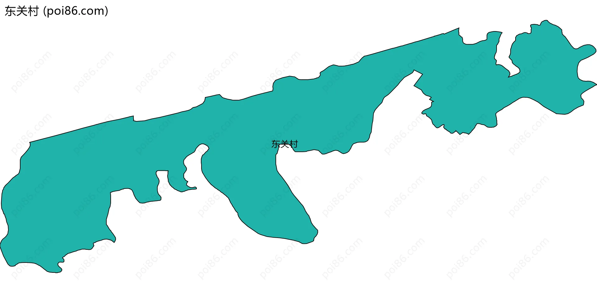 东关村边界地图
