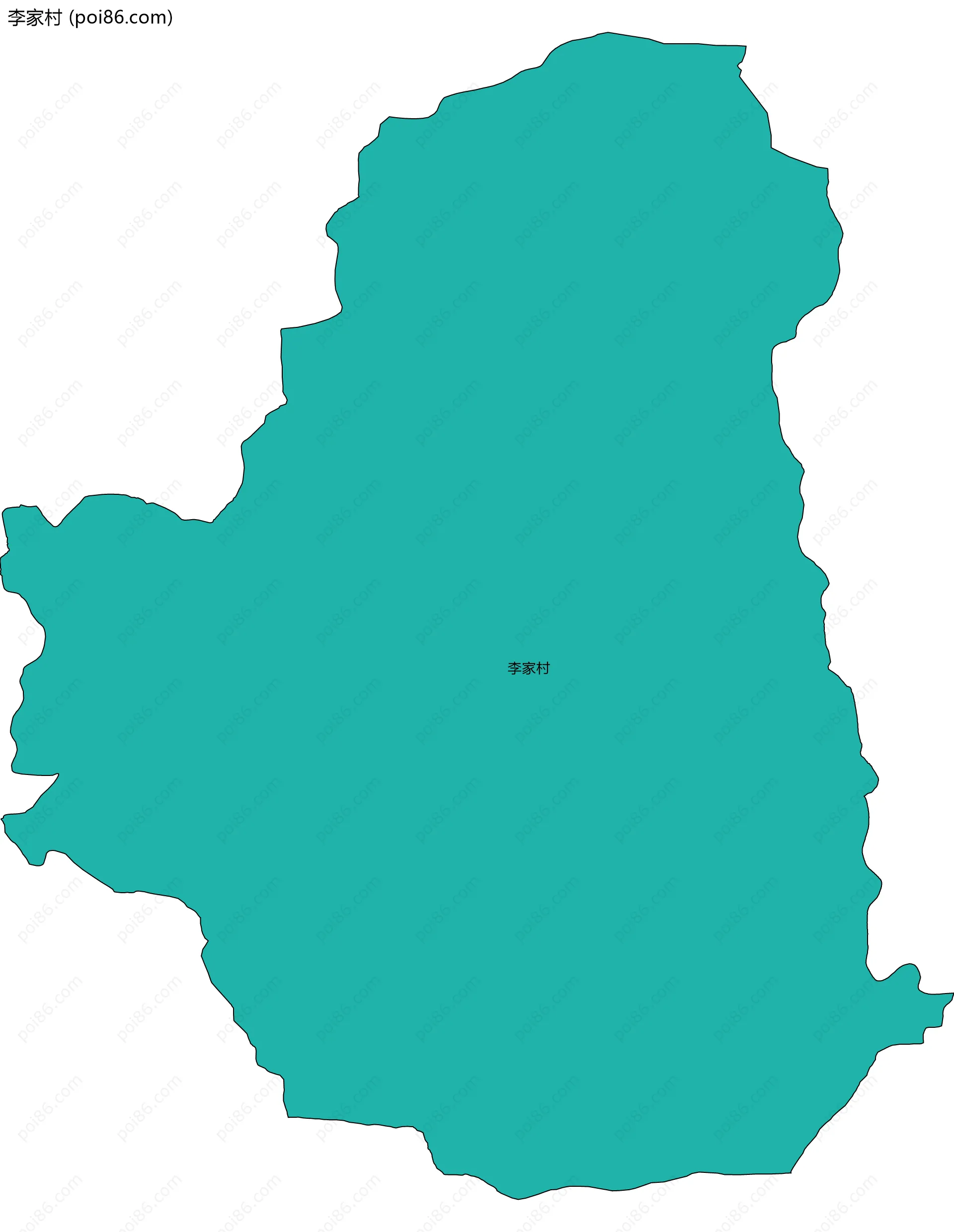 李家村边界地图