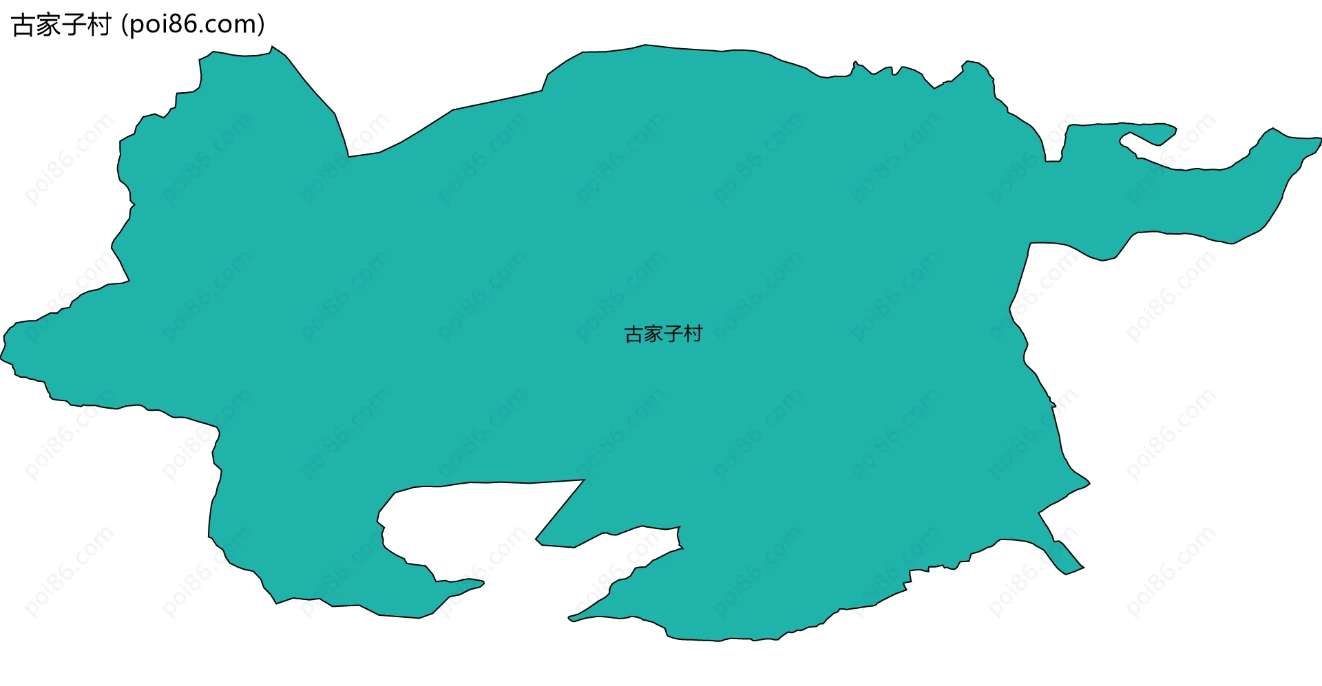 古家子村边界地图