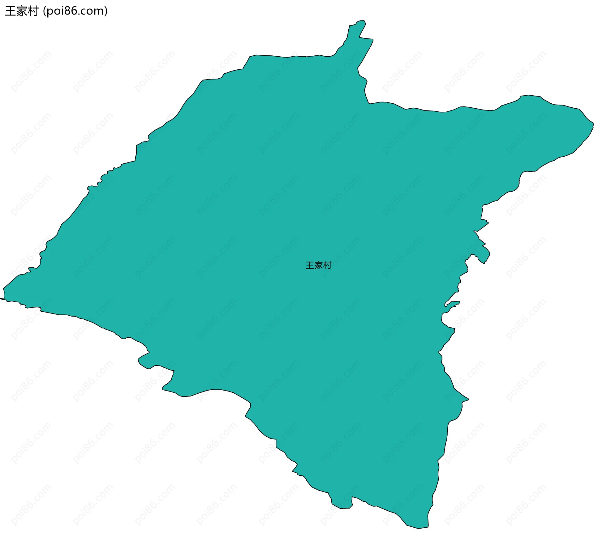 王家村边界地图