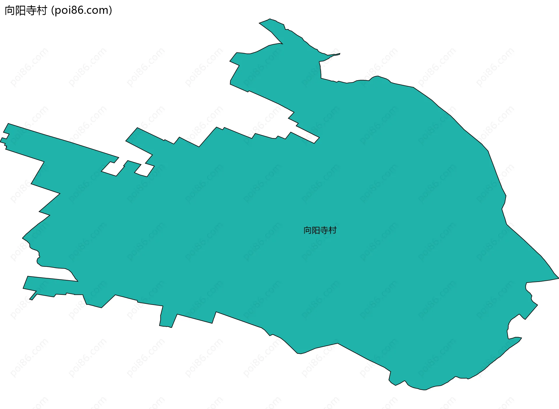 向阳寺村边界地图