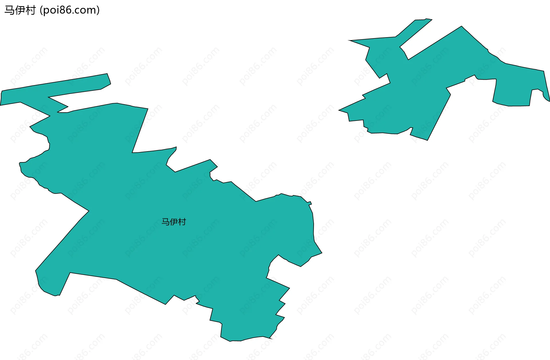 马伊村边界地图
