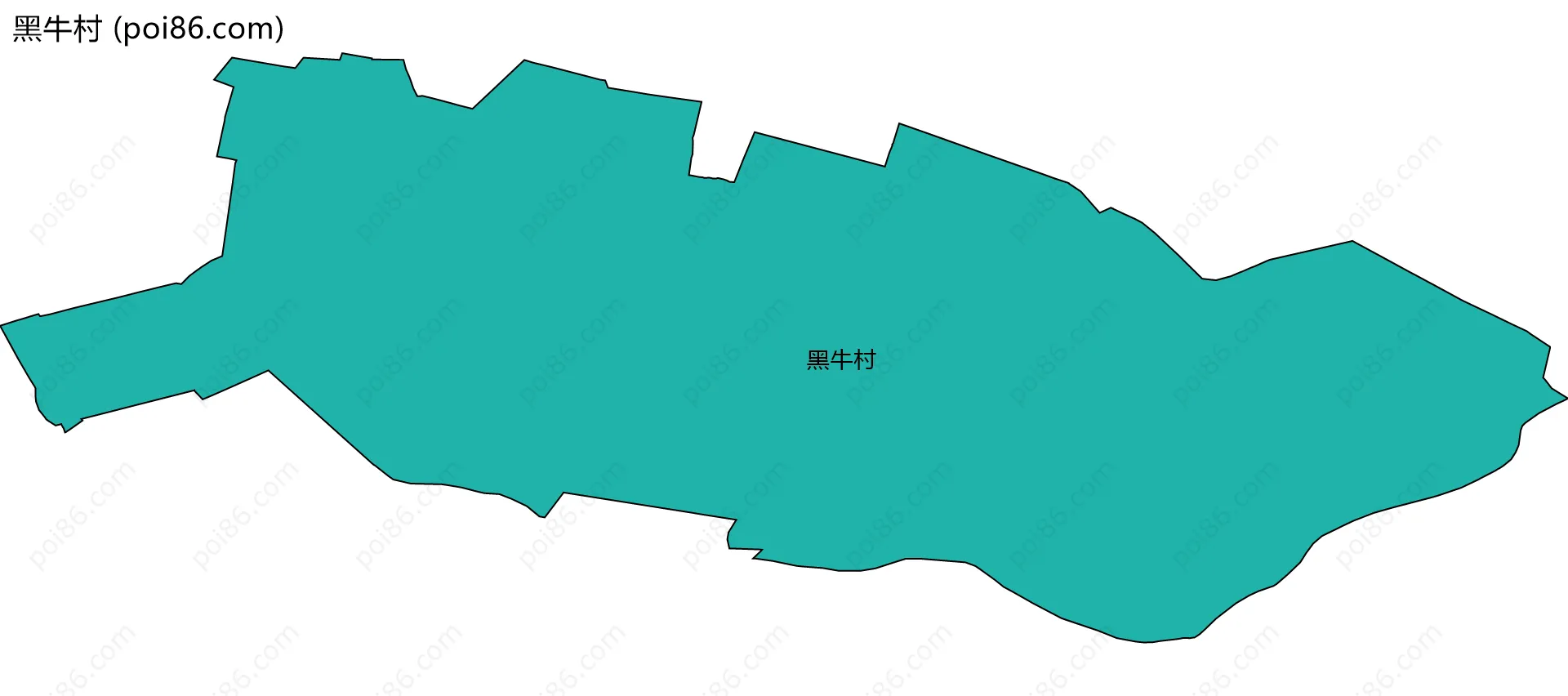 黑牛村边界地图