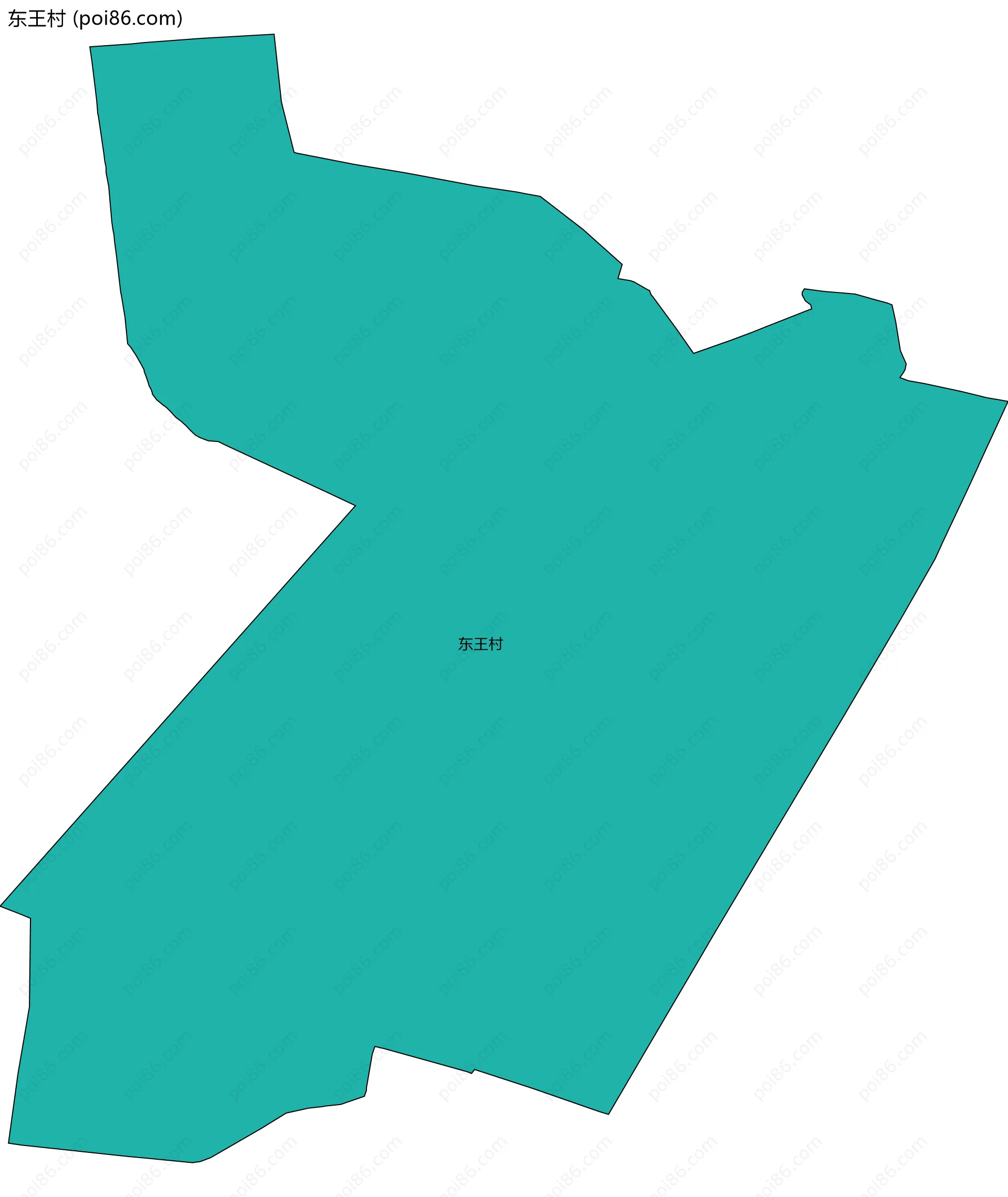 东王村边界地图