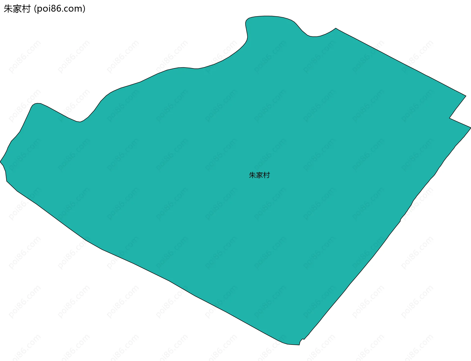 朱家村边界地图