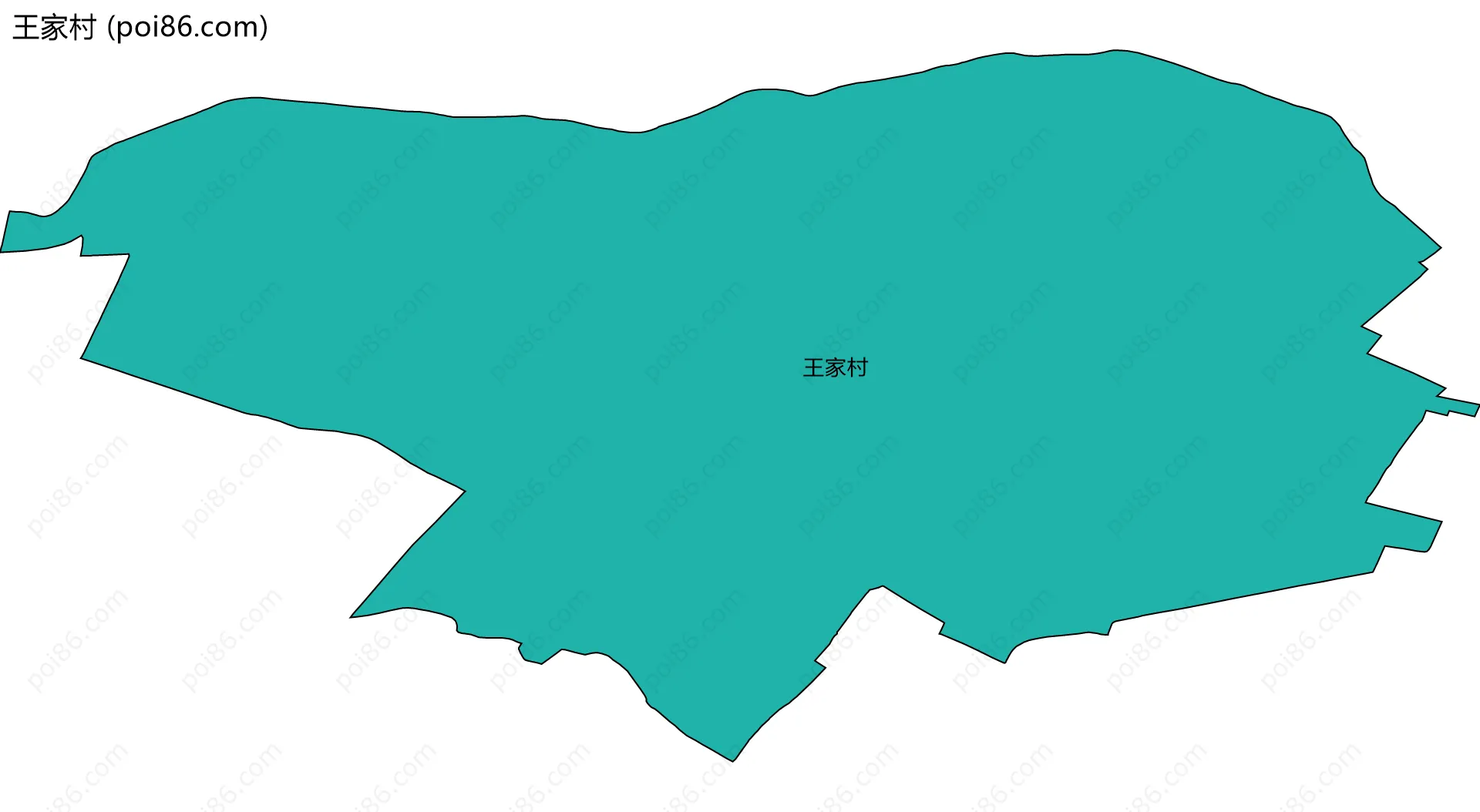 王家村边界地图