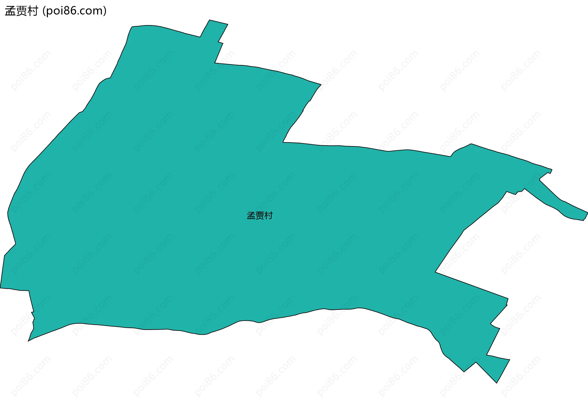 孟贾村边界地图