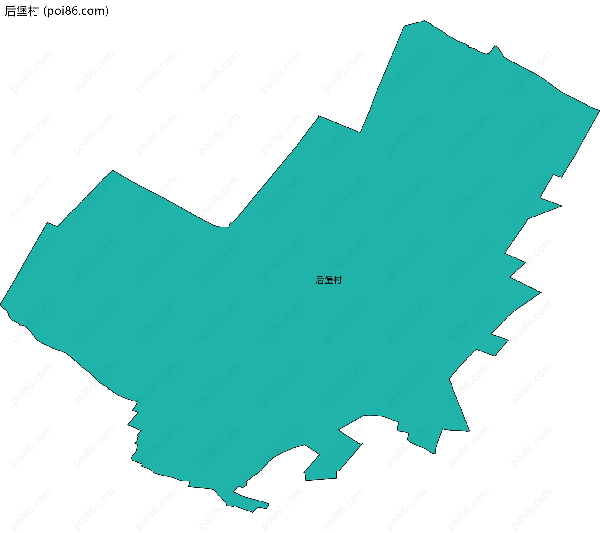 后堡村边界地图