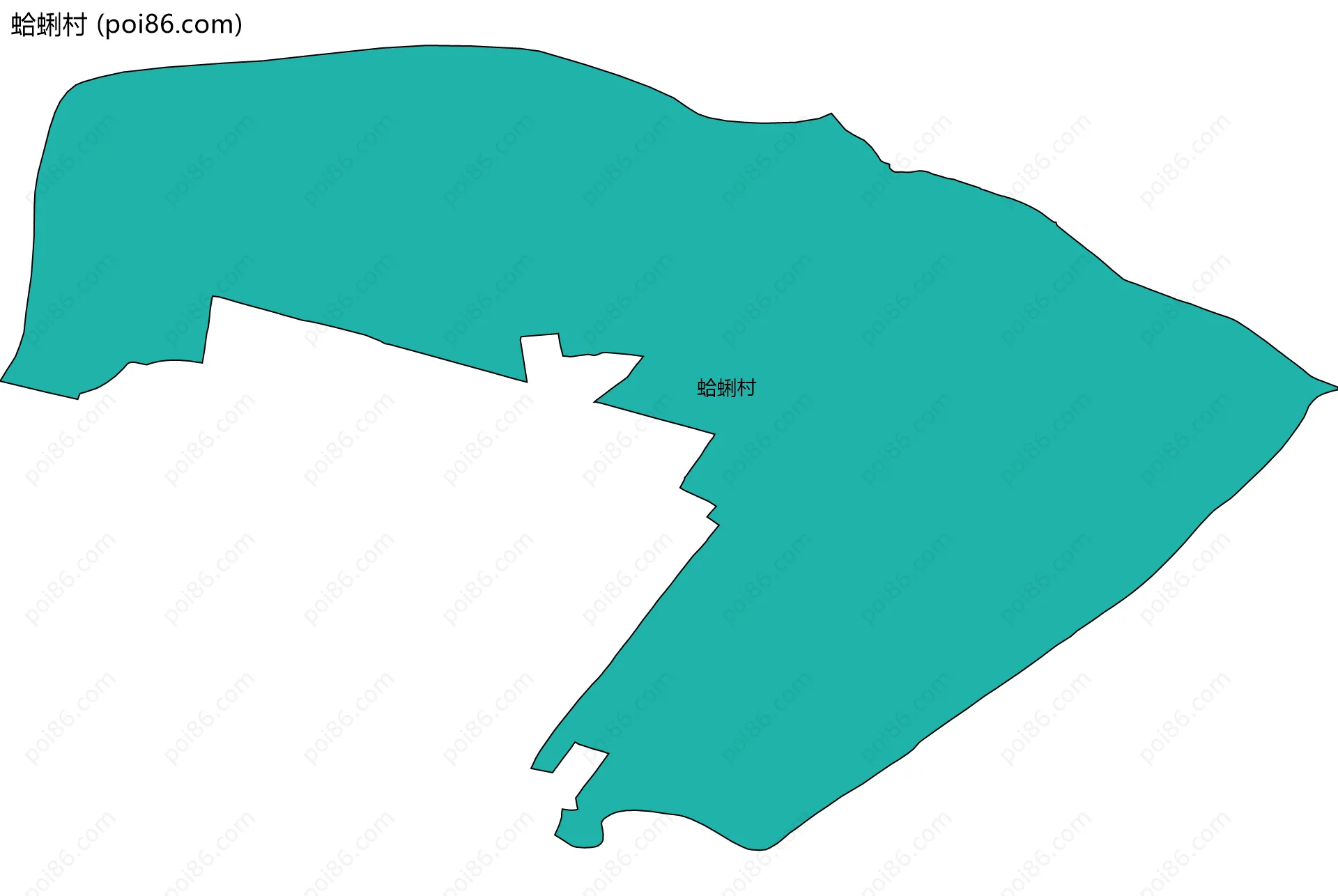 蛤蜊村边界地图
