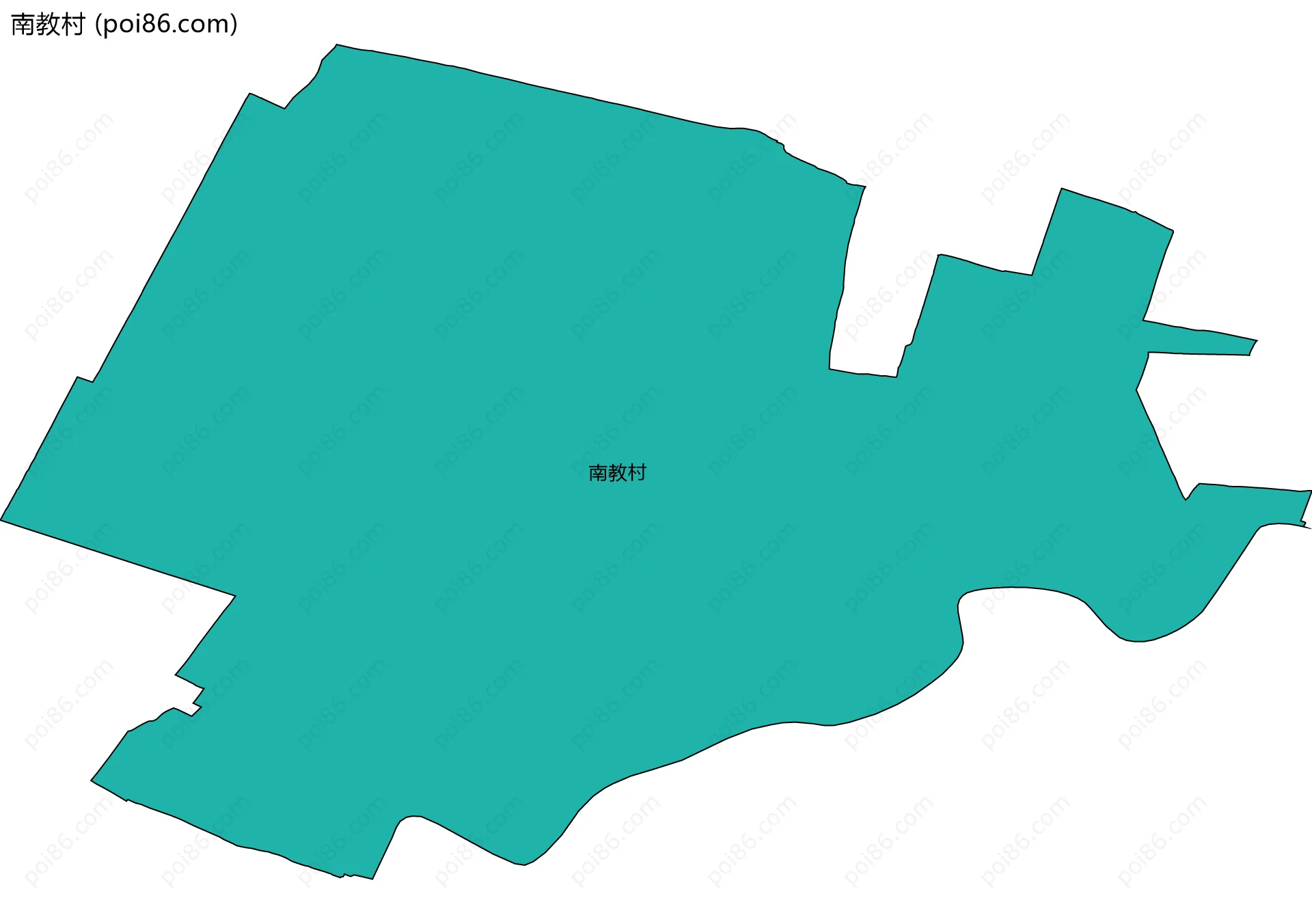 南教村边界地图