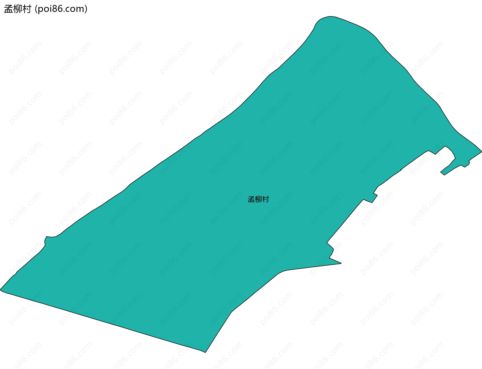 孟柳村边界地图