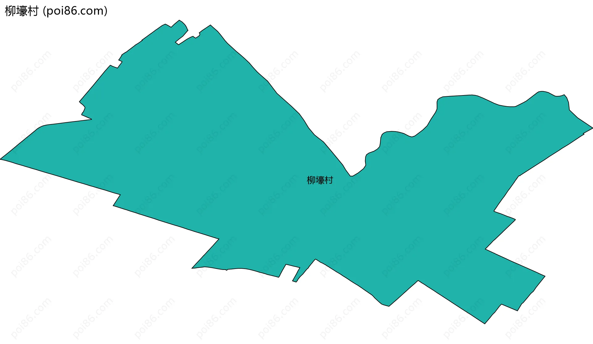 柳壕村边界地图