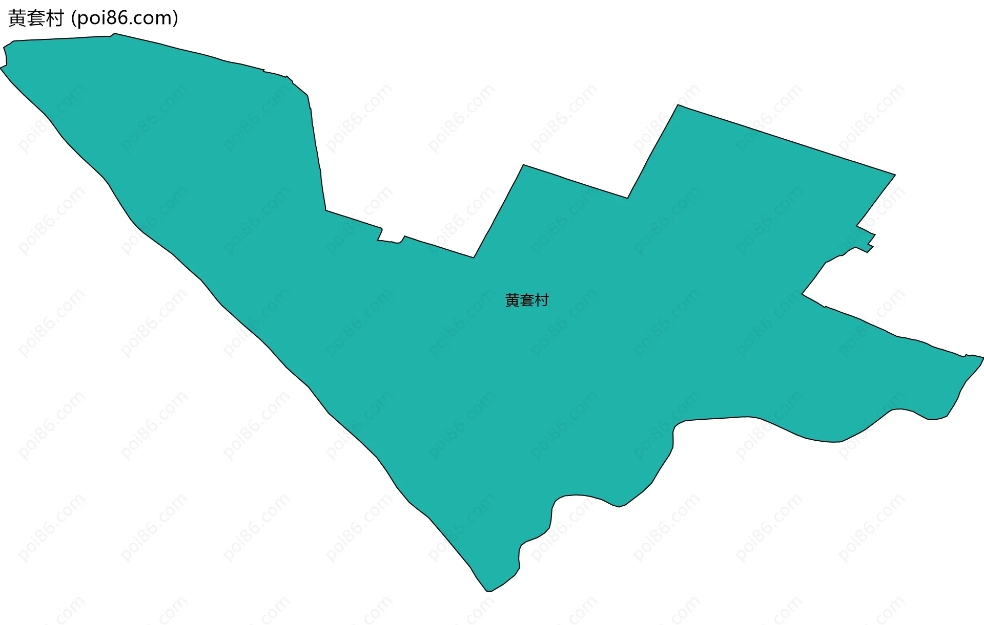 黄套村边界地图