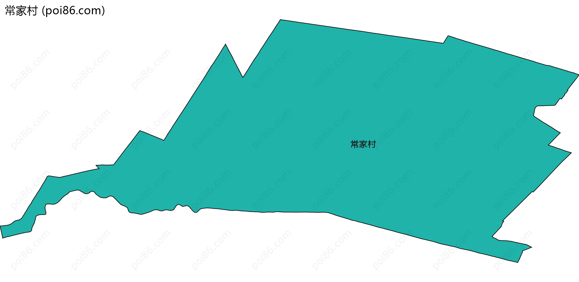 常家村边界地图