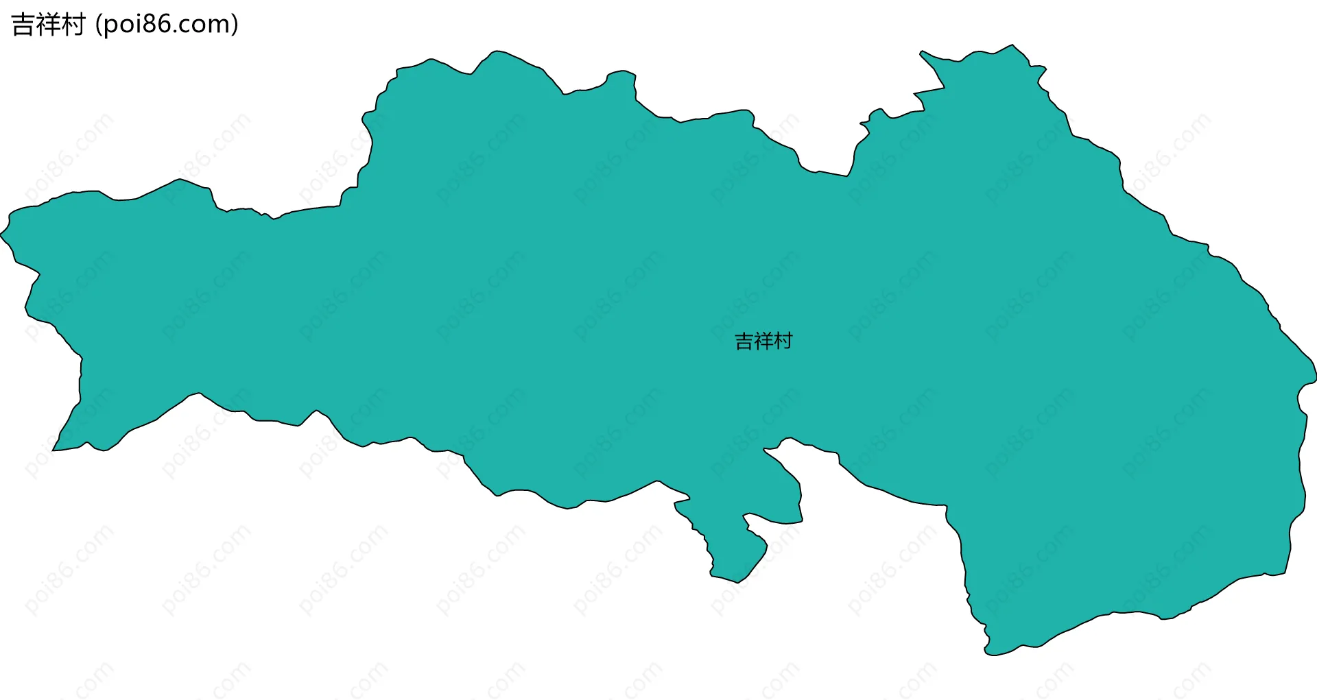 吉祥村边界地图