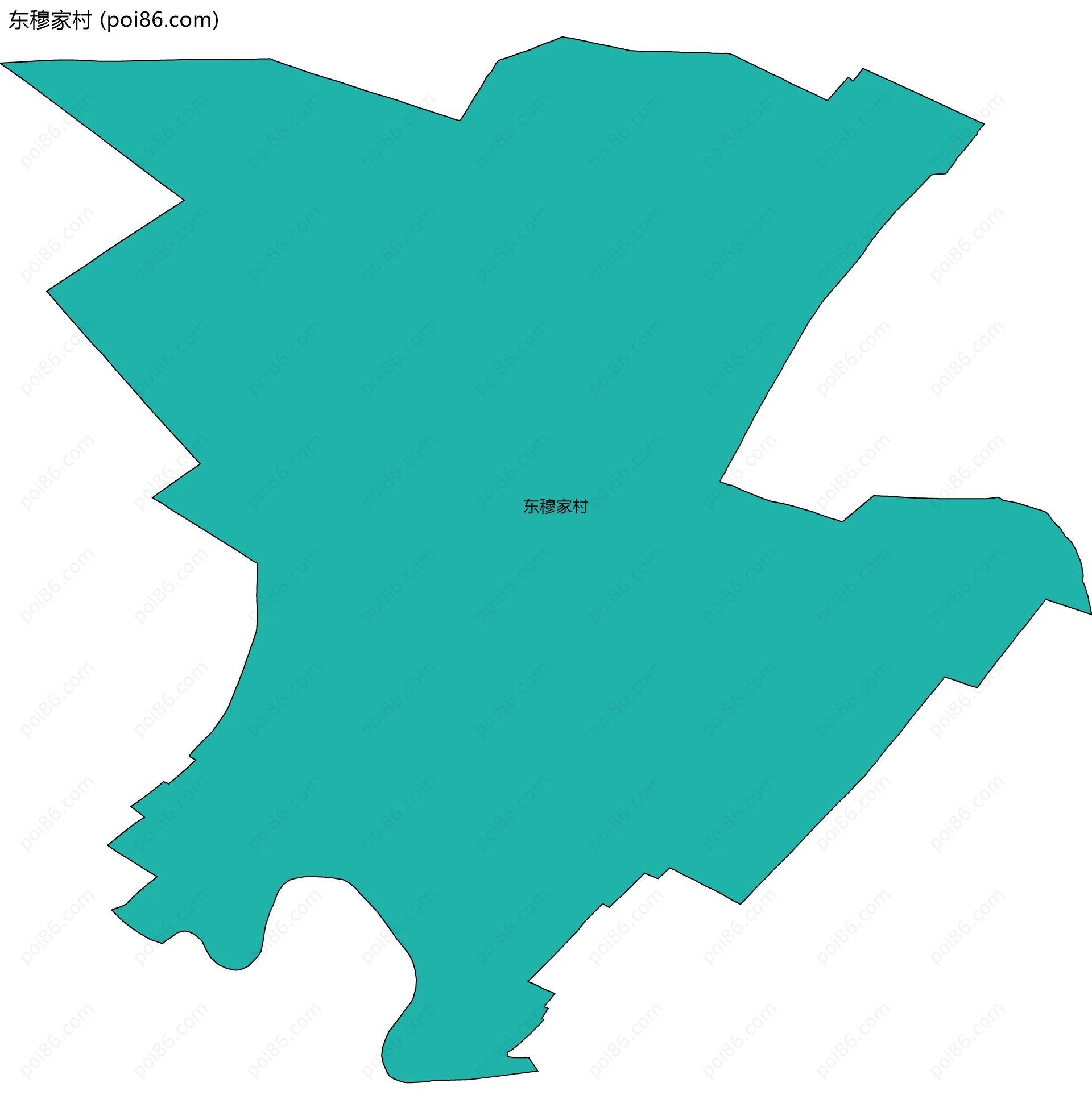 东穆家村边界地图