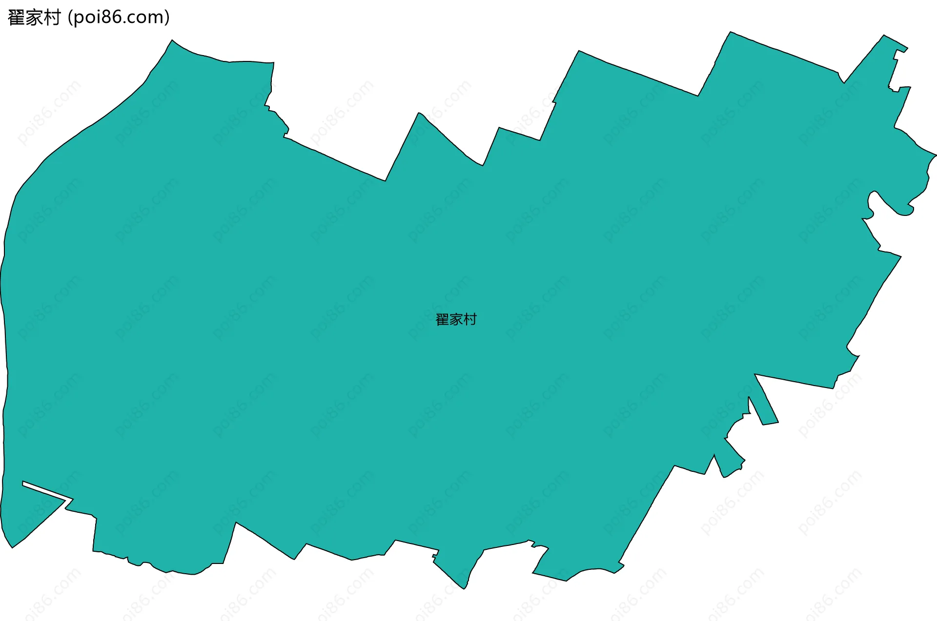翟家村边界地图