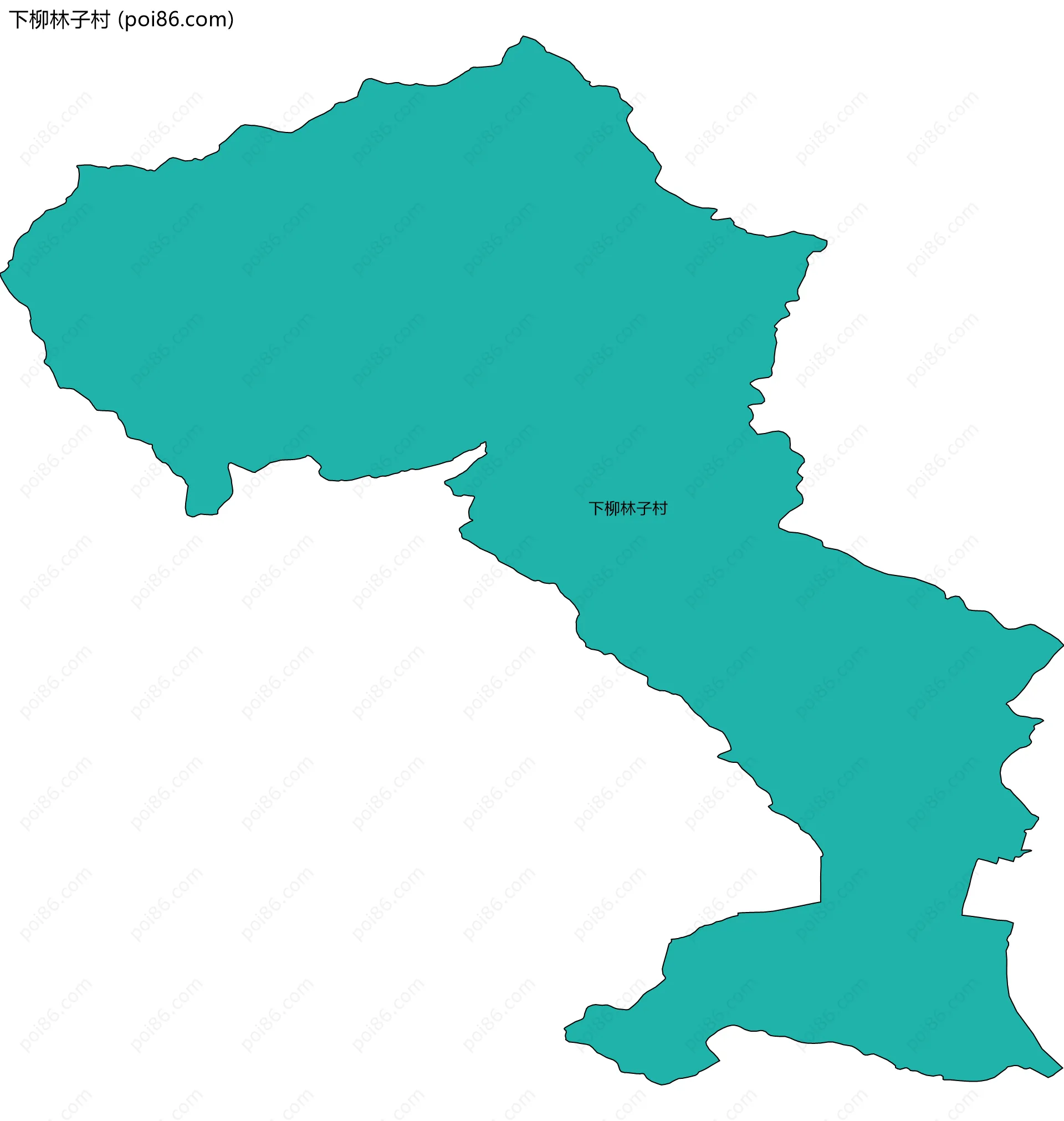 下柳林子村边界地图