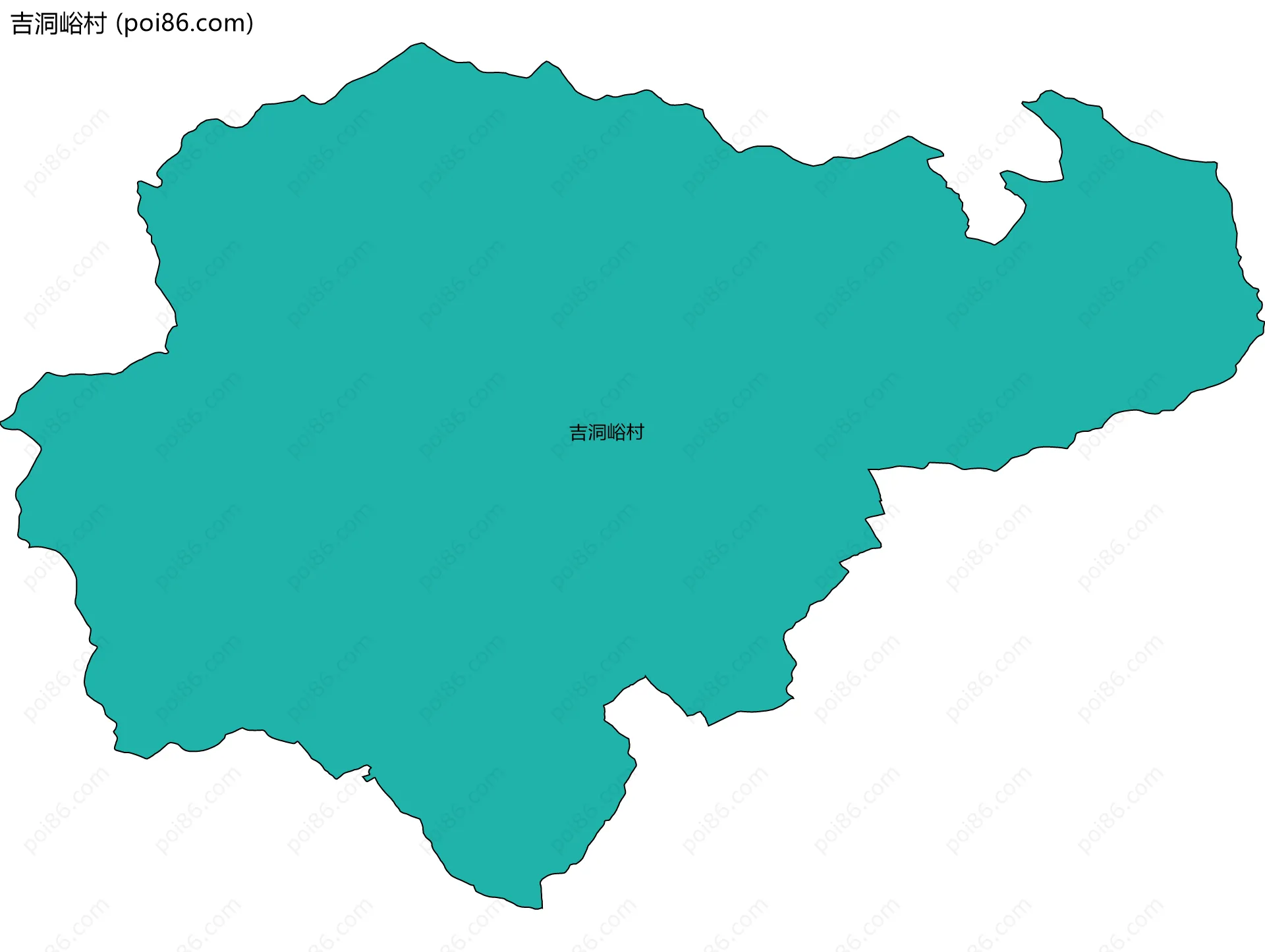 吉洞峪村边界地图