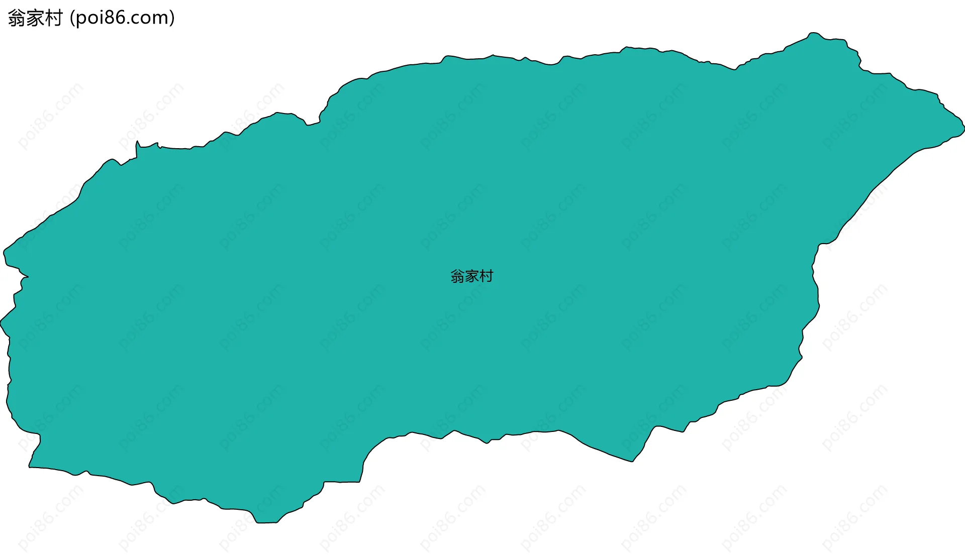 翁家村边界地图