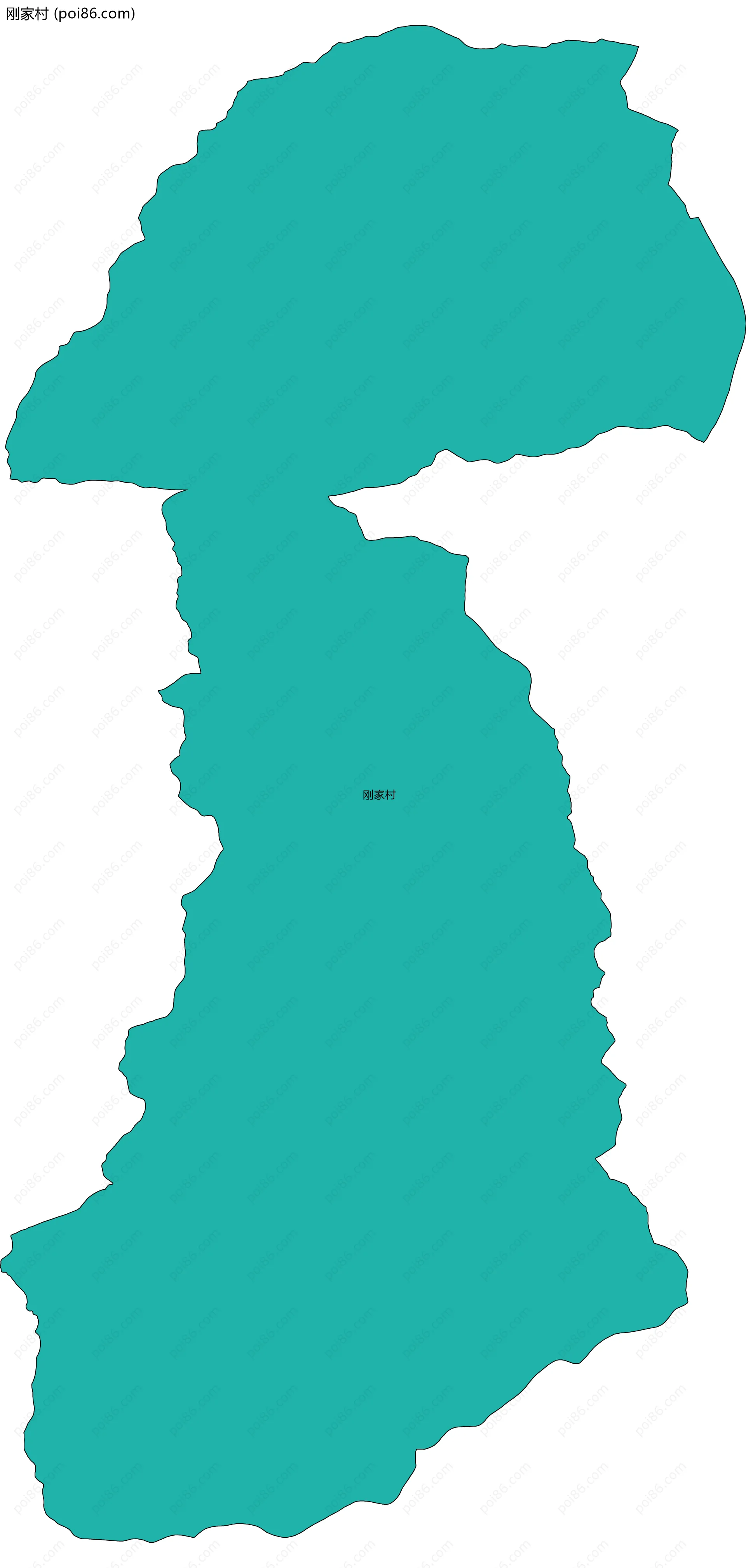 刚家村边界地图