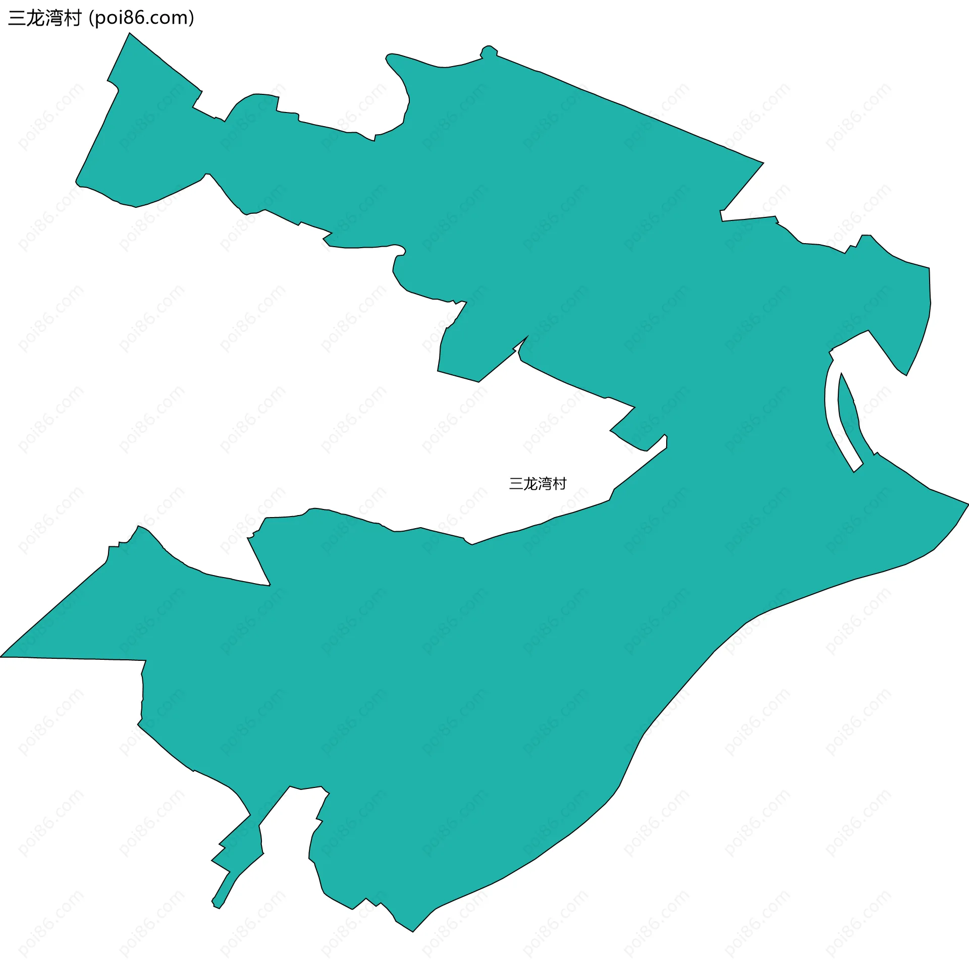 三龙湾村边界地图