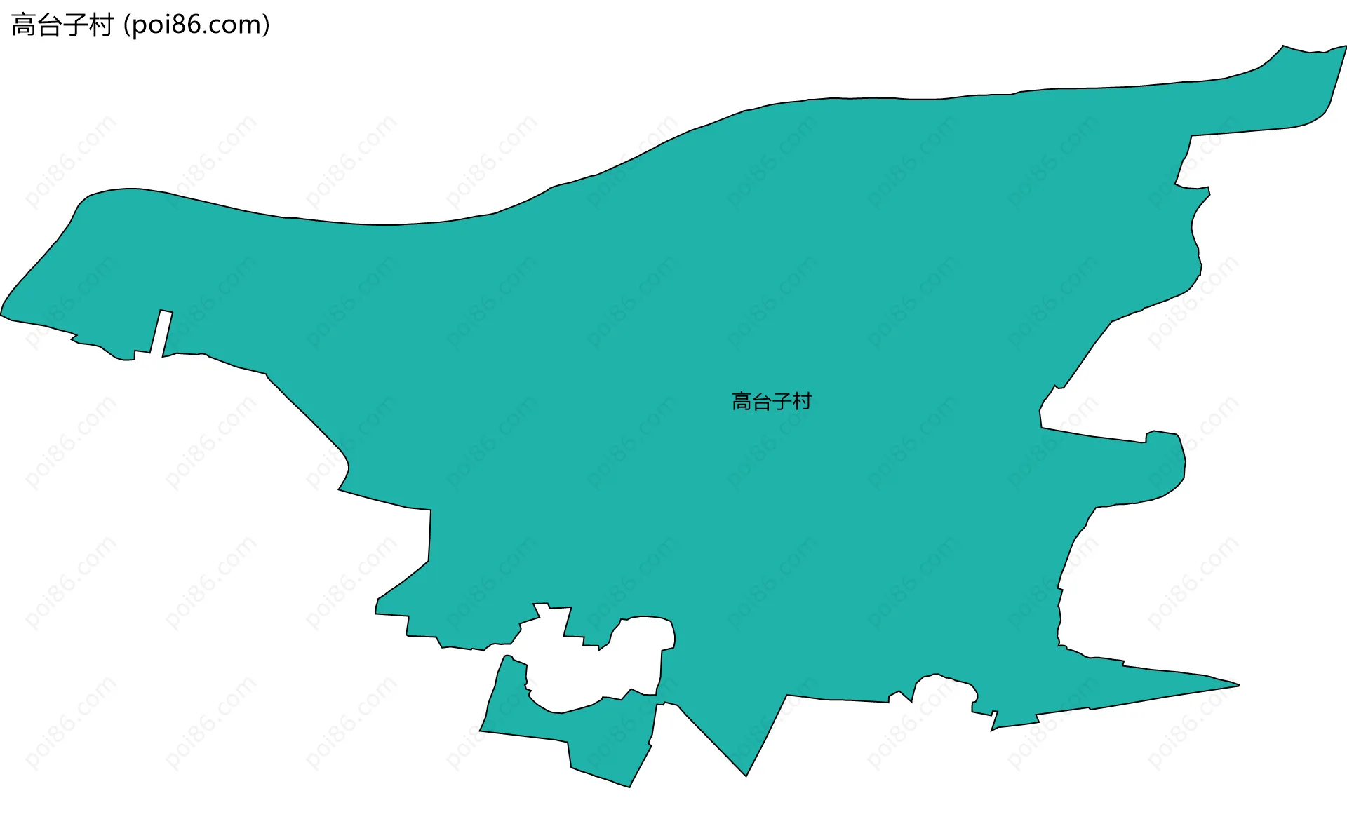 高台子村边界地图