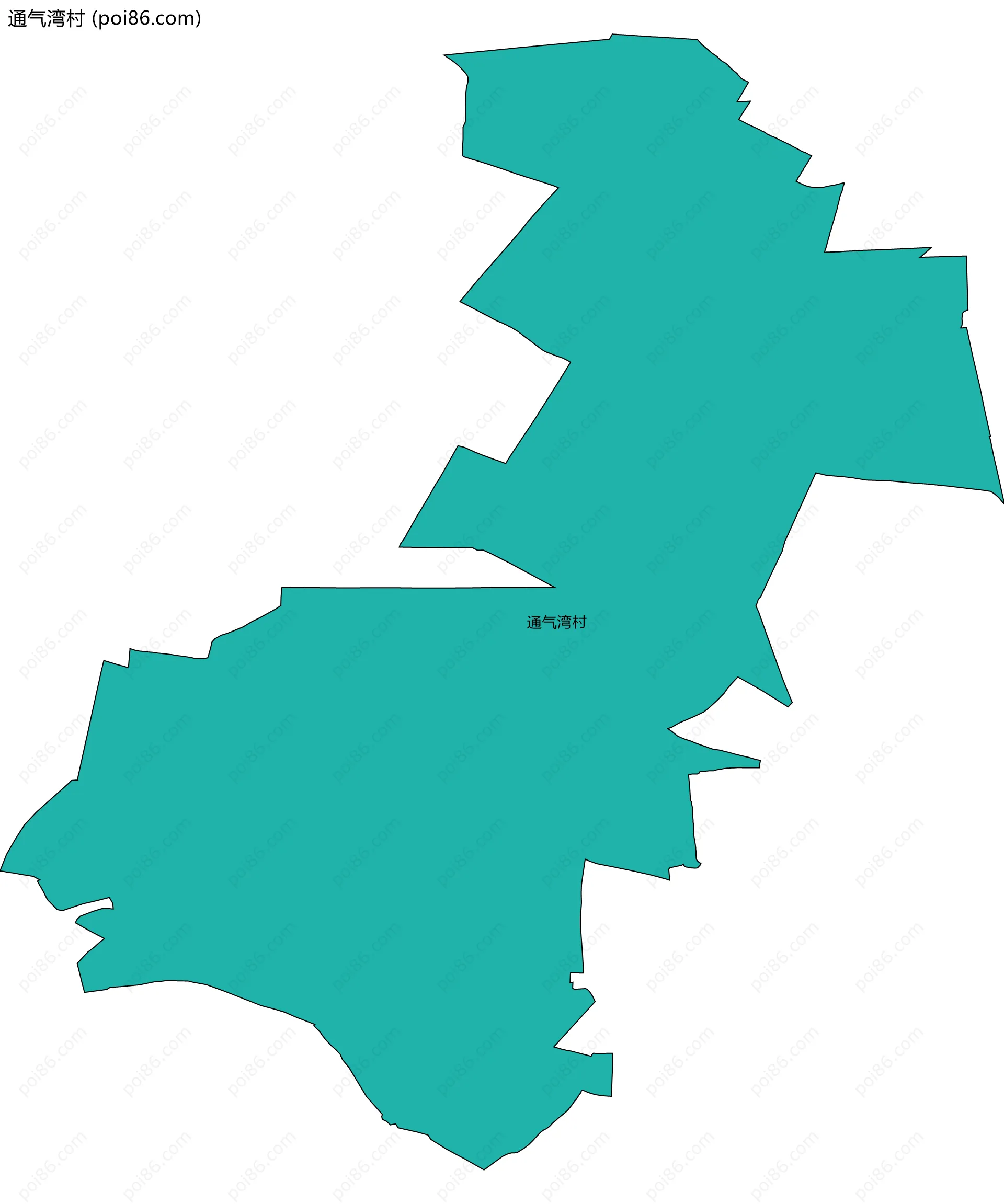 通气湾村边界地图