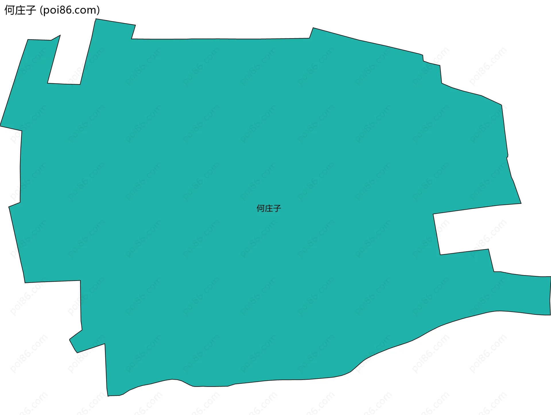何庄子边界地图