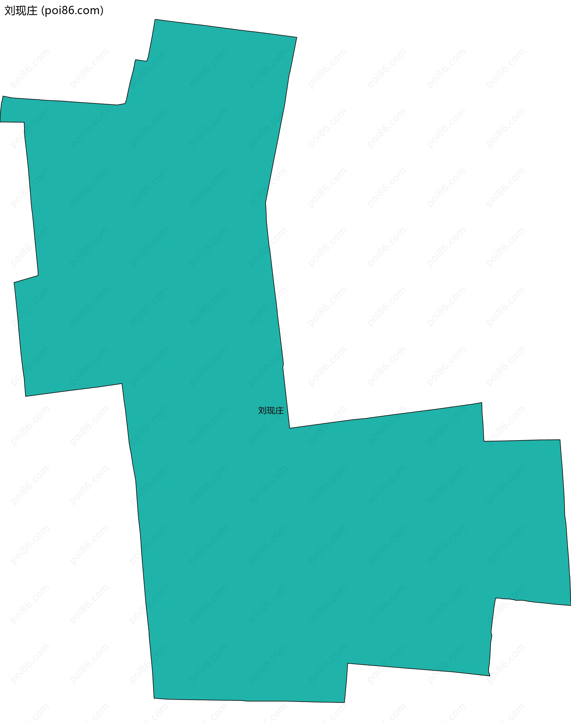 刘现庄边界地图