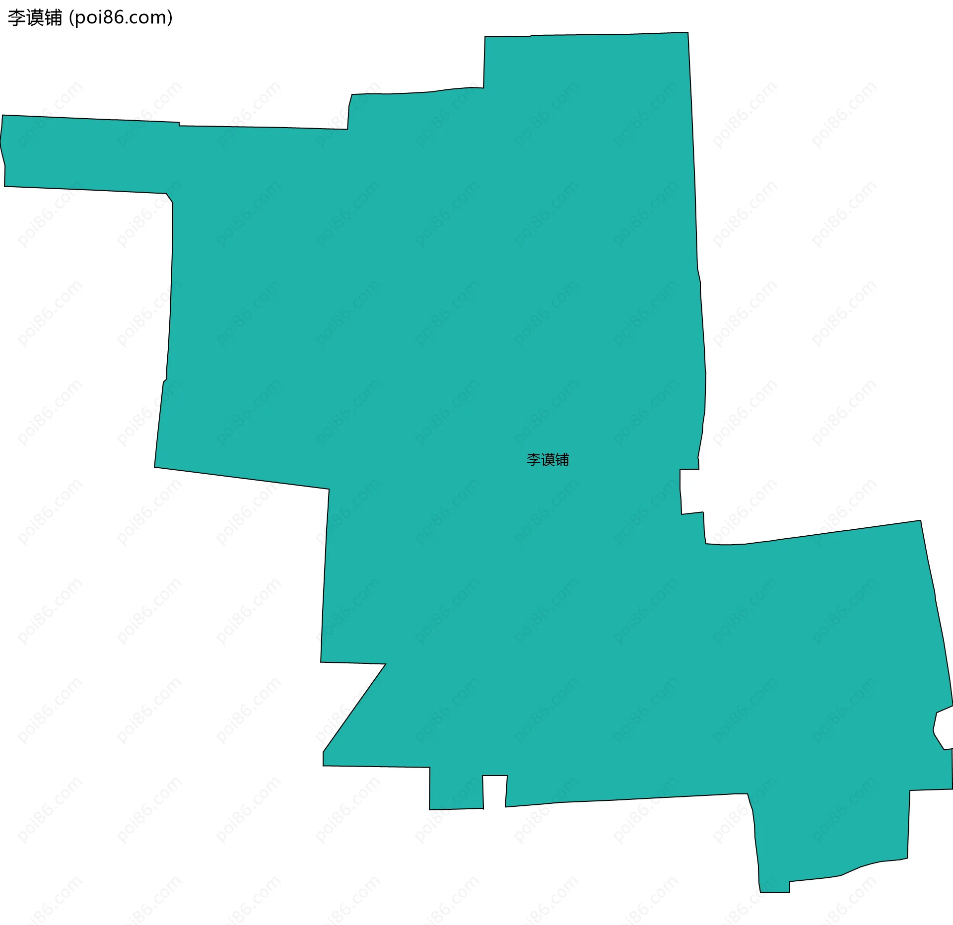 李谟铺边界地图