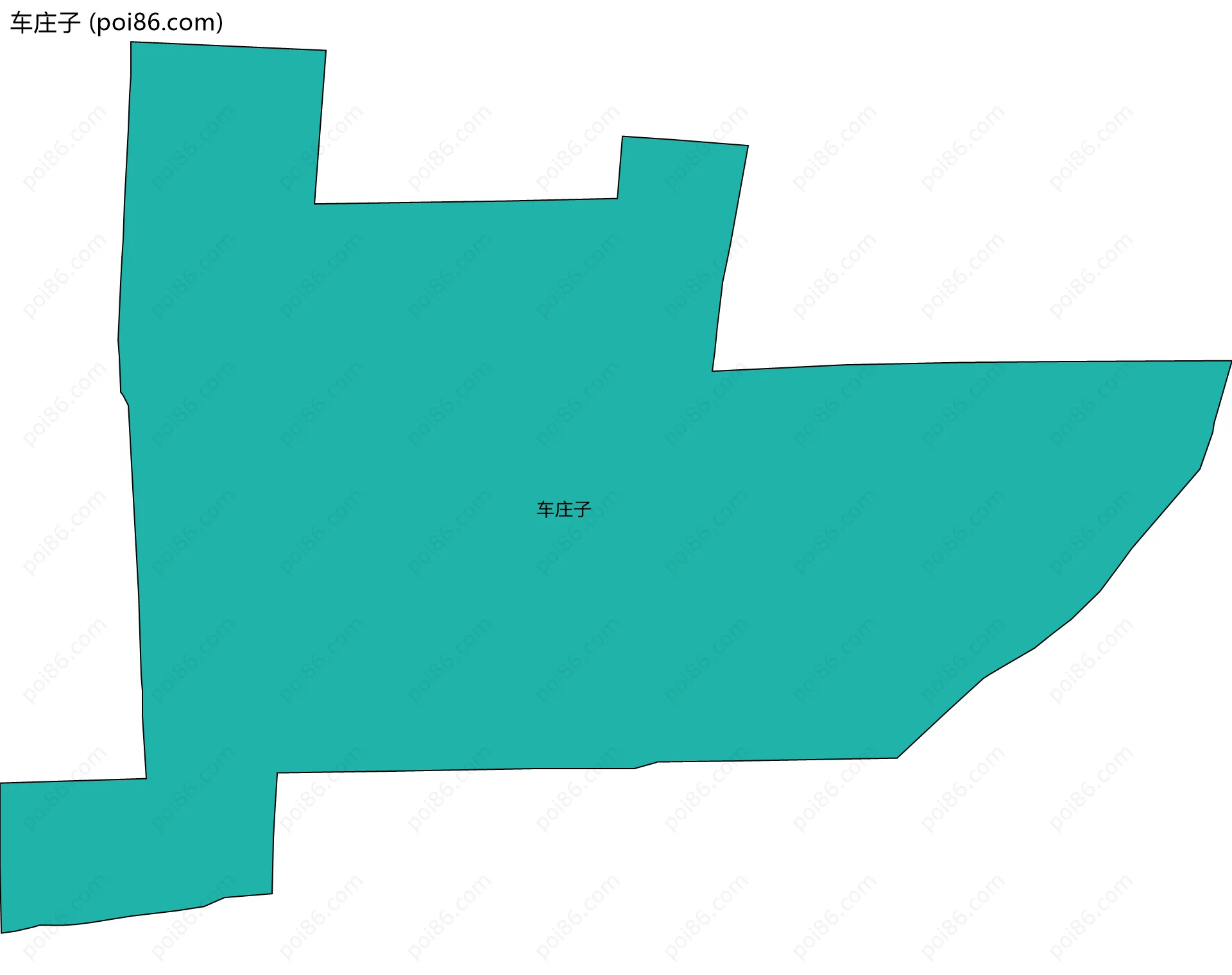 车庄子边界地图