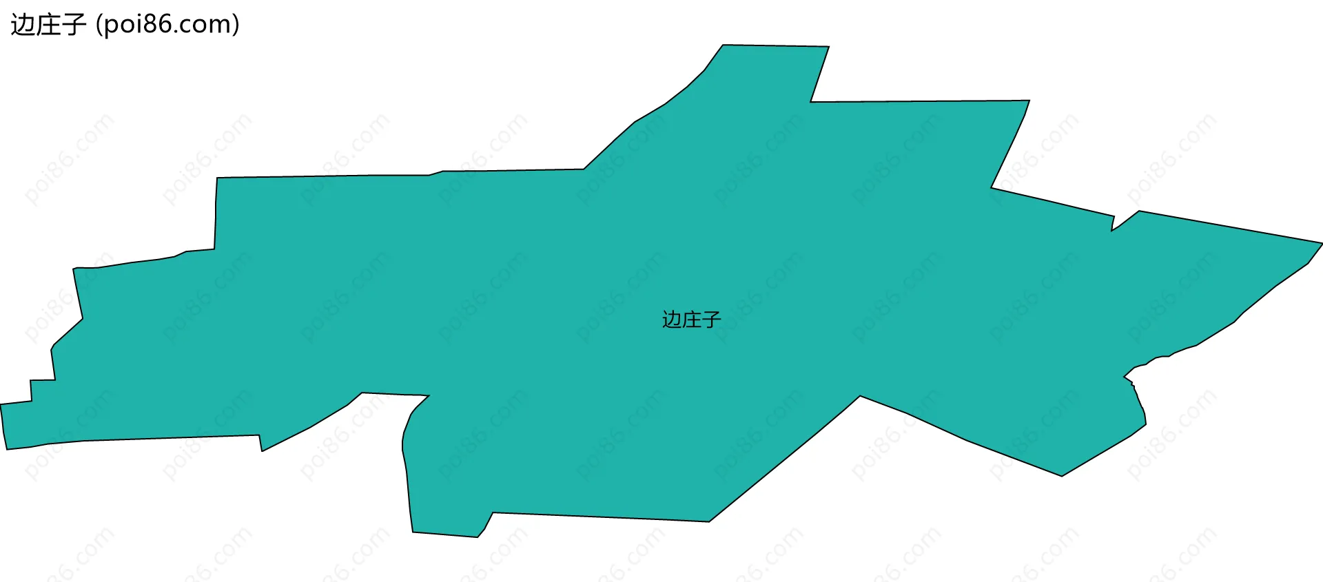 边庄子边界地图
