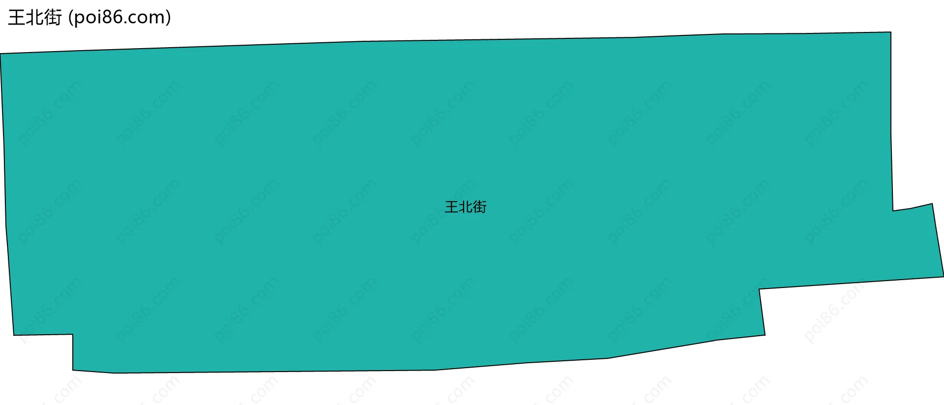 王北街边界地图