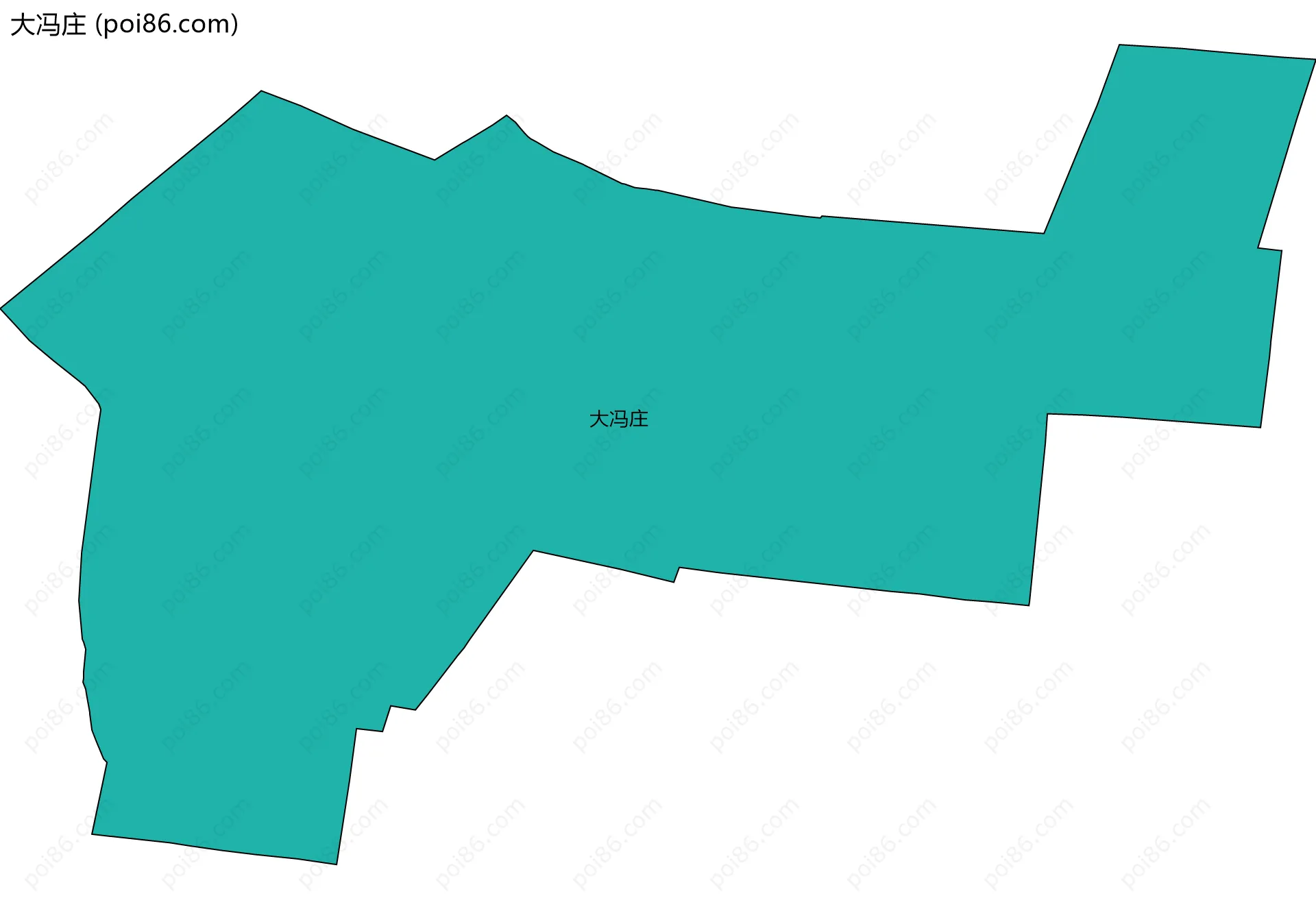 大冯庄边界地图
