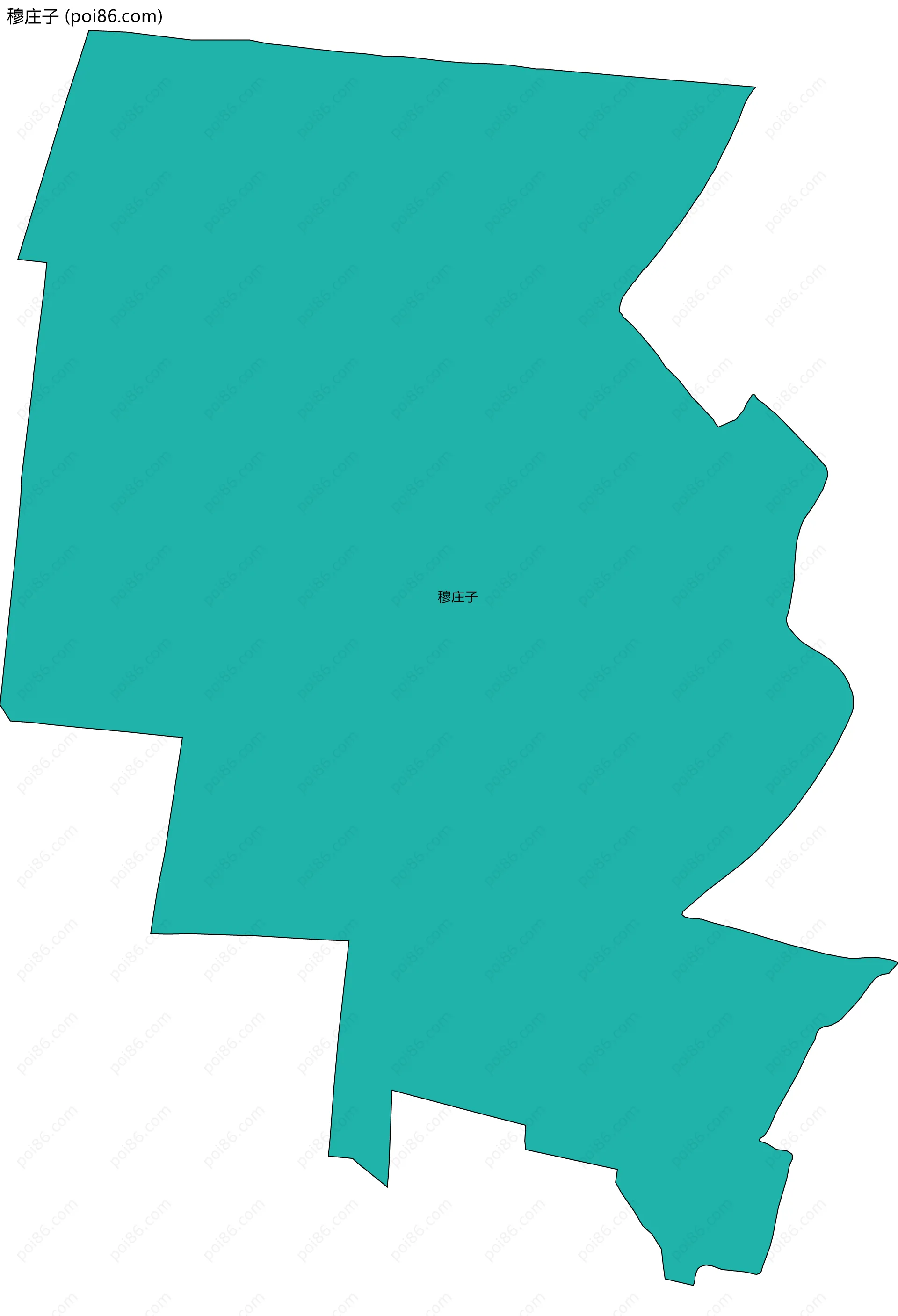 穆庄子边界地图