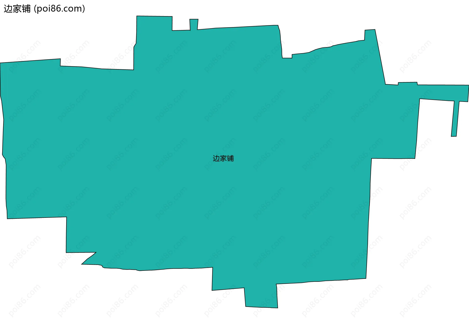 边家铺边界地图