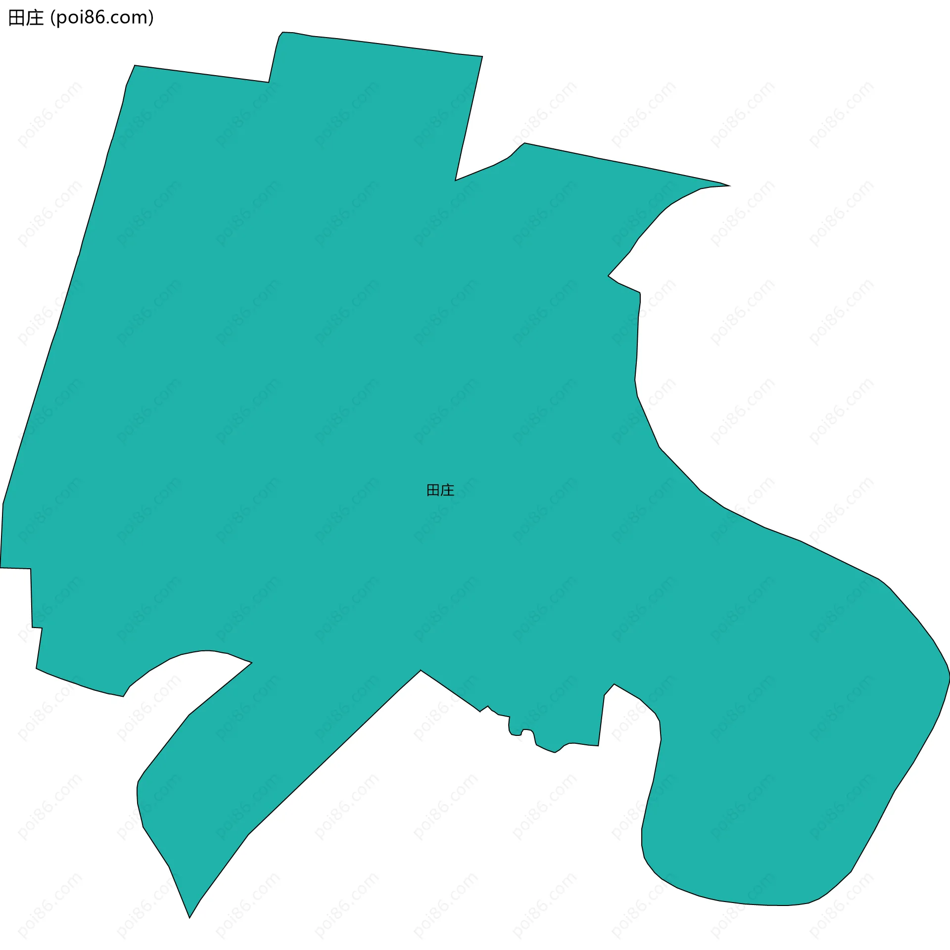 田庄边界地图
