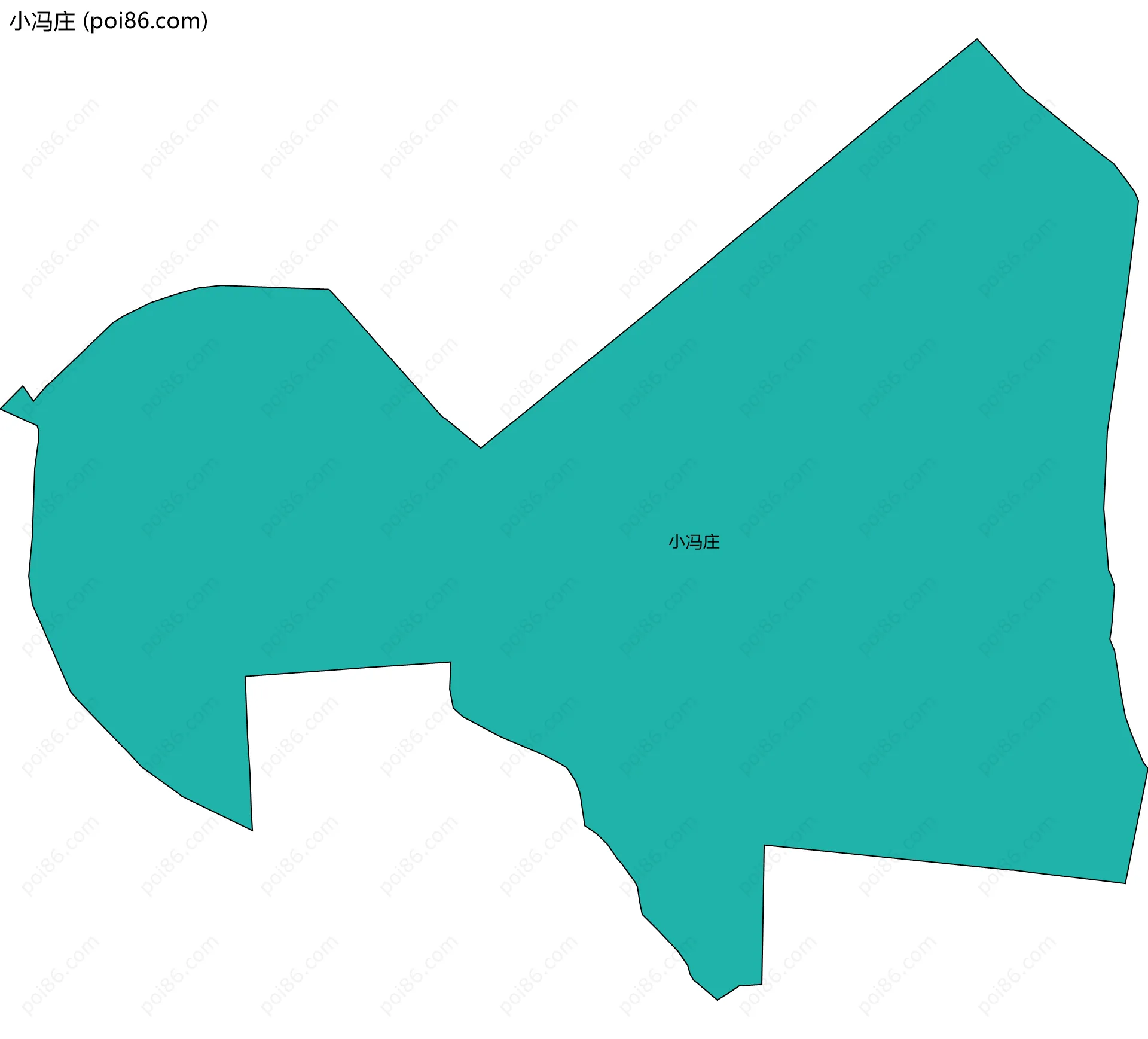 小冯庄边界地图